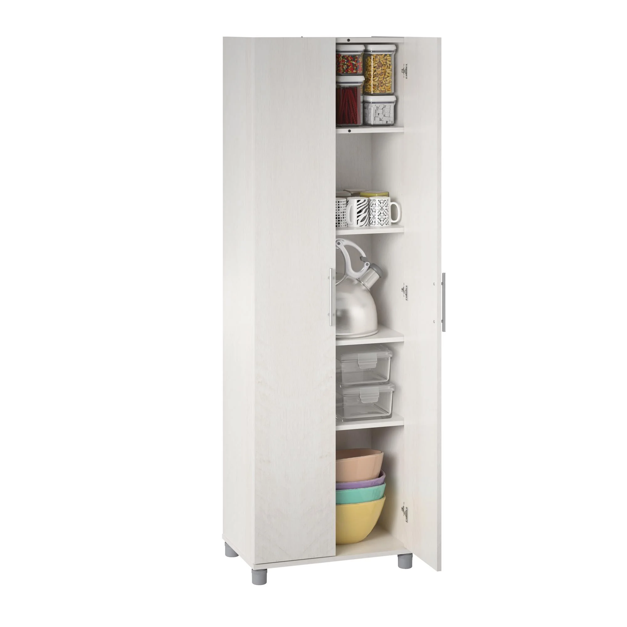 Camberly 24" Utility Storage Cabinet, Ivory Oak - Image 4