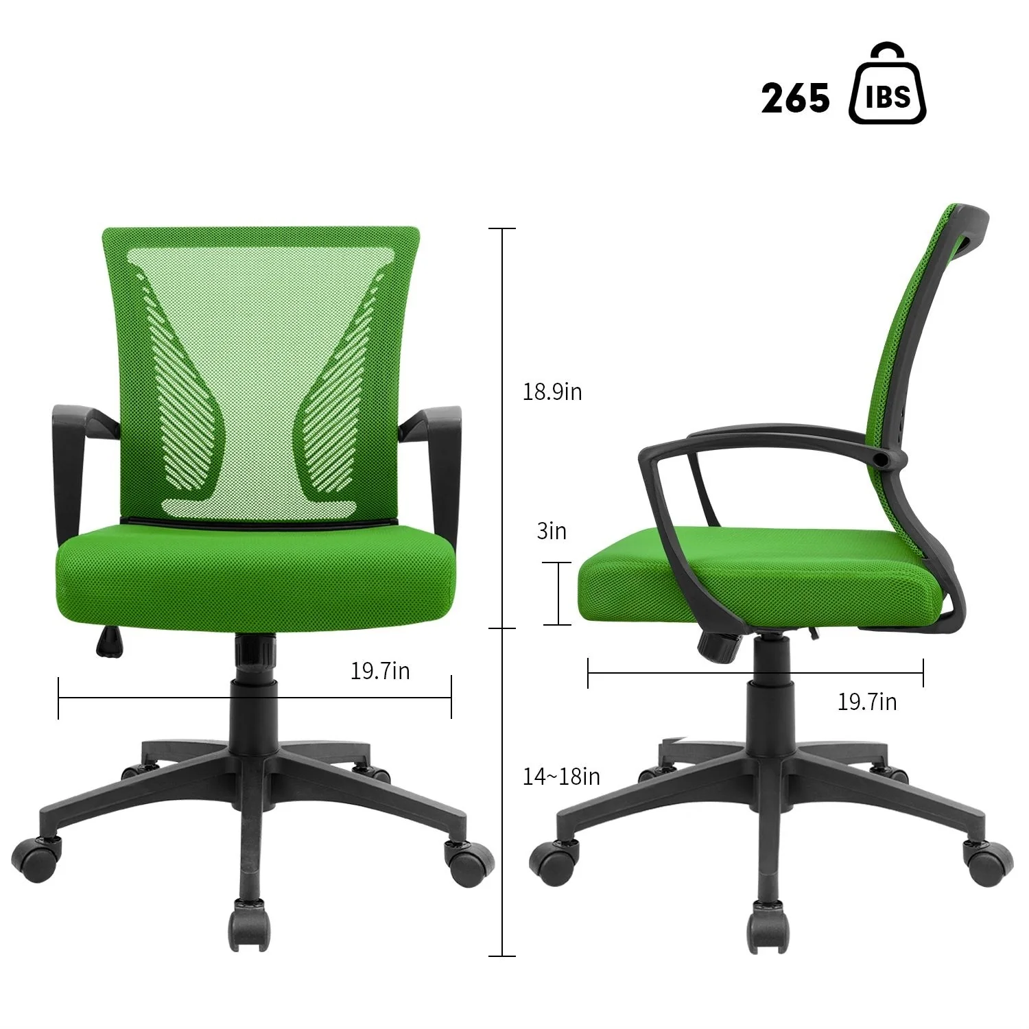 Ergonomic Mesh Office Chair with Lumbar Support, Breathable Computer Desk Chair - Image 37
