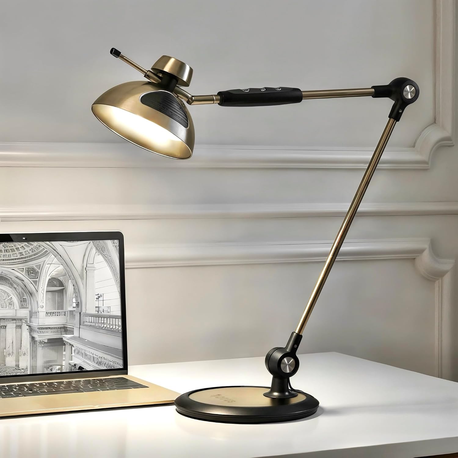 Tall LED Architect Desk Lamp for Home Office, Gesture Control - Image 2