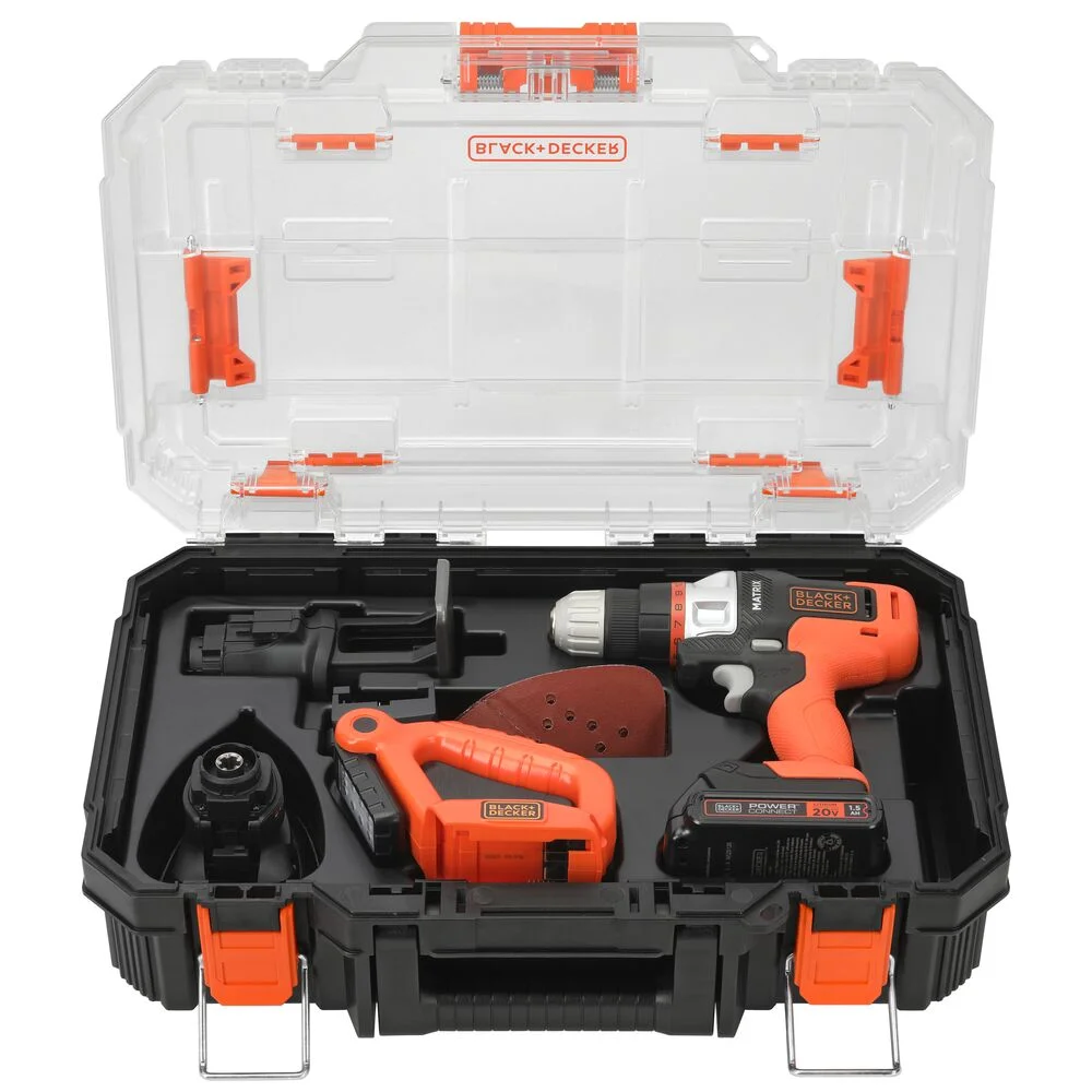 BLACK+DECKER MATRIX 20V MAX* Cordless 4-Tool Combo Kit with Storage (BDCDMT1204KITC1) - Image 2