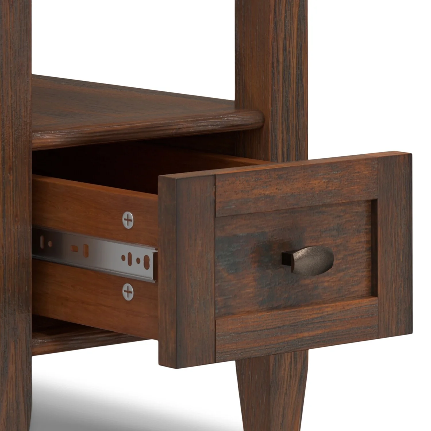 14" Wide Solid Wood Narrow Side Table, Rectangle Transitional Style Accent Table - Image 31