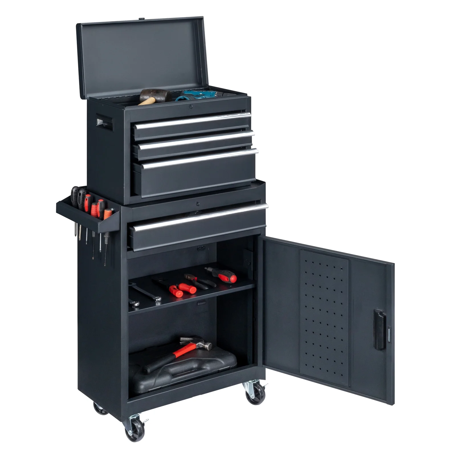 Zimtown Rolling Tool Chest, 4-Drawer Tool Box Organizer, Tool Storage Cabinet - Image 27