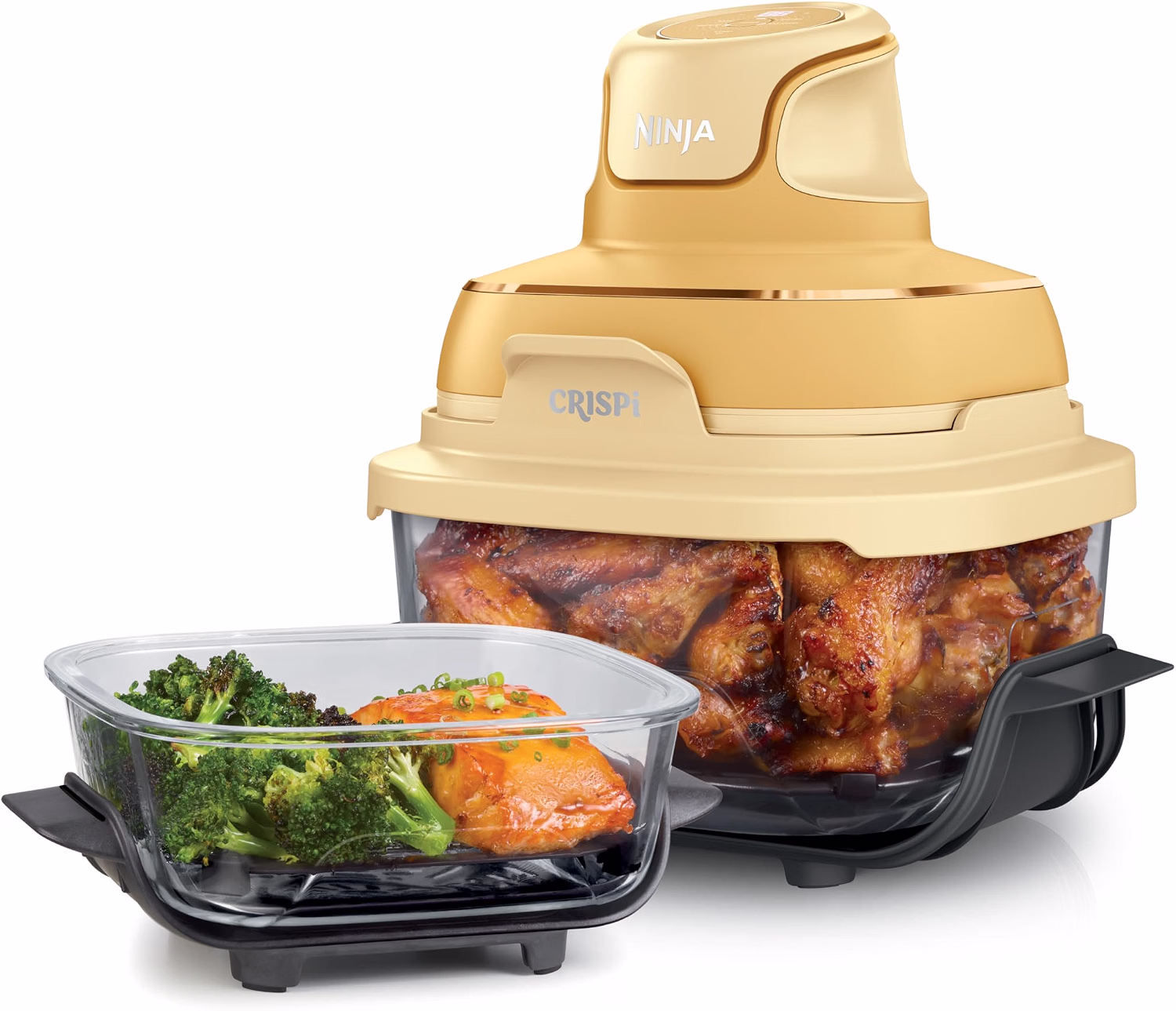 Crispi Glass Air Fryer, 4-in-1, Stone, FN101ST - Image 3