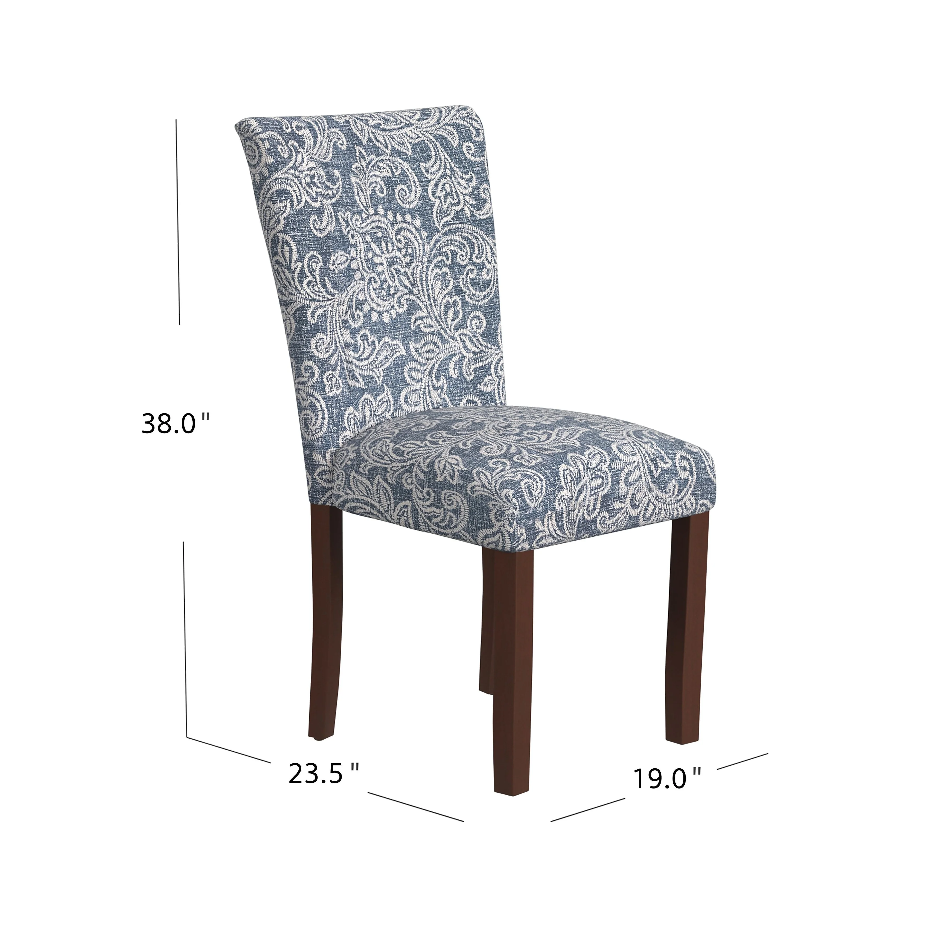 Set of 2 Upholstered Medallion Dining Chairs, Comfortable Parsons Style Chairs for Kitchen and Dining Room - Image 46