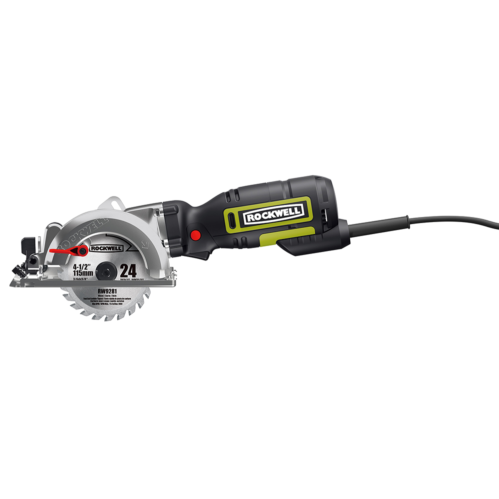 Rockwell RK3441K 4-1/2" 5 Amp Compact Corded Circular Saw Tool Kit, 3500 RPM - Image 2
