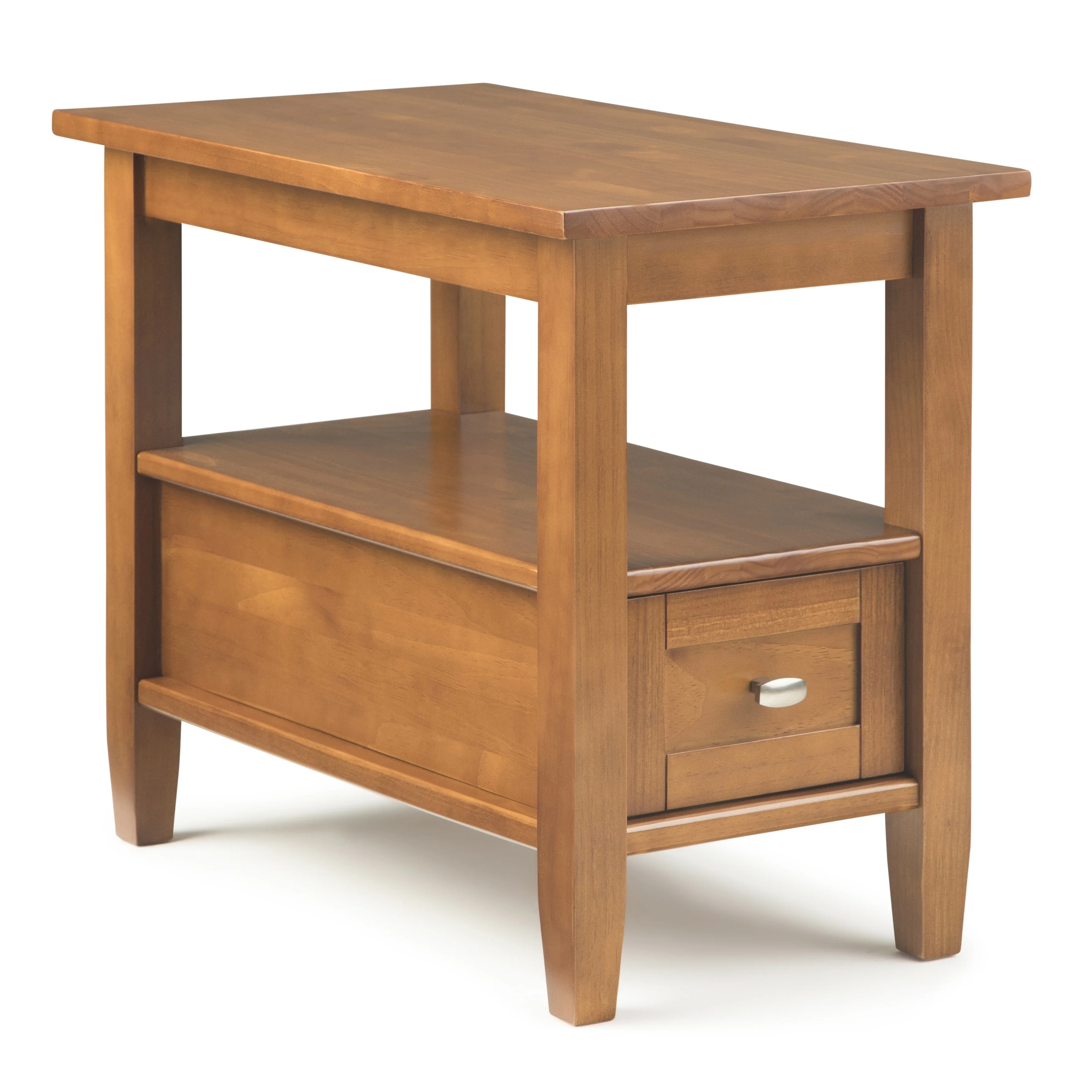 14" Wide Solid Wood Narrow Side Table, Rectangle Transitional Style Accent Table - Image 55