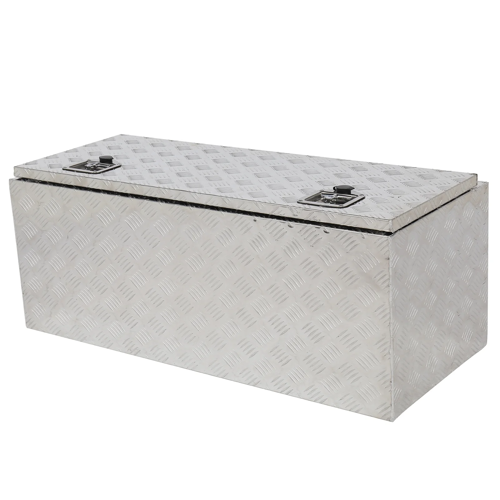 GZXS 36" Aluminum Storage Box Truck Underbody Toolbox Trailer RV Tool Heavy Duty Aluminum Tool RV ATV Trailer Storage Boxes W/Locks Keys Silver (36" x 18" x 17") - Image 14