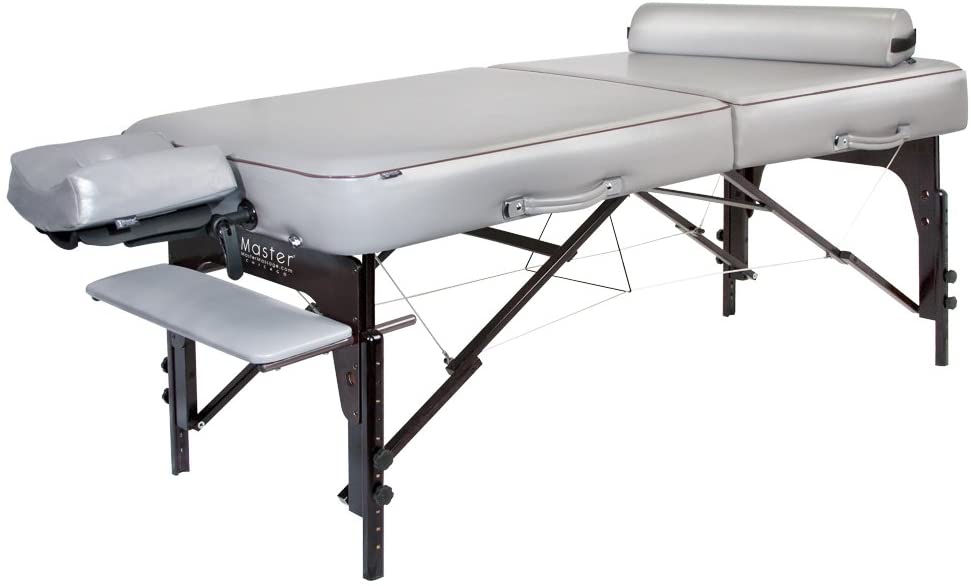 Massage Table Package with 3-Inch Memory Foam, Dove Gray - Image 2