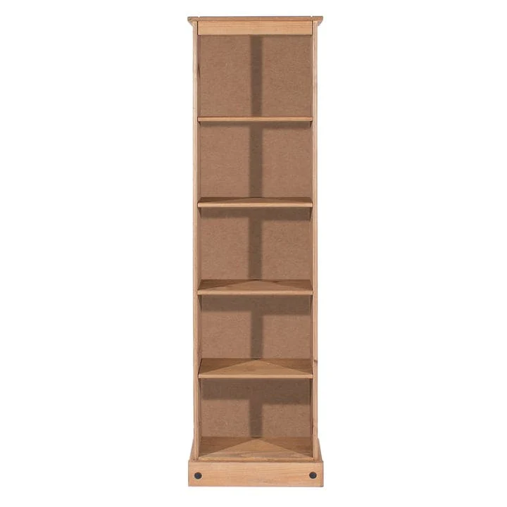 Tall Narrow Wood Bookcase, Slim Freestanding Bookshelf for Small Spaces, Home Office and Living Room - Image 8