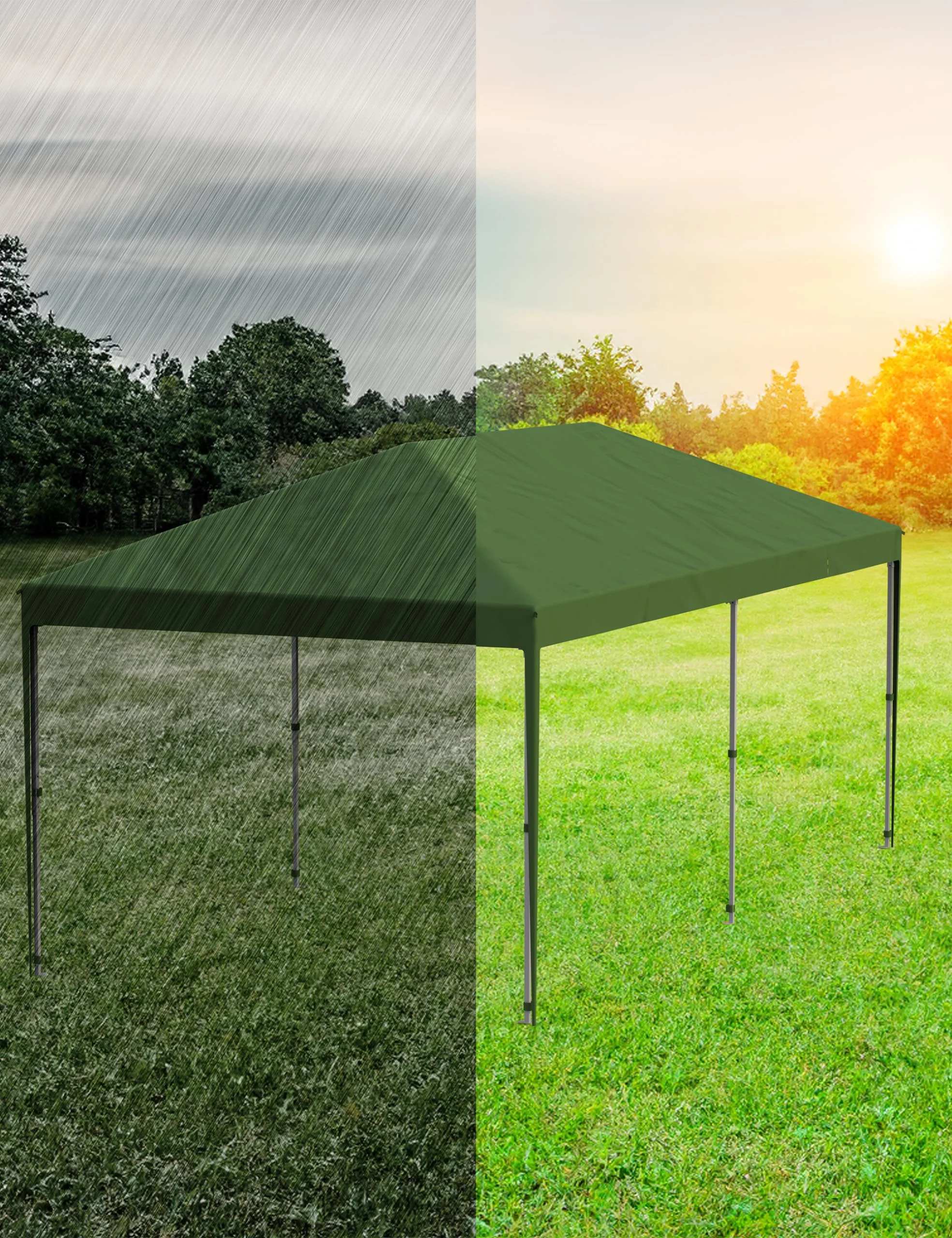 Huloretions 10x10FT Pop Up Canopy Tent,Folding Heavy Duty Commercial Canopy Tent Outdoor Vendor Party Tent Waterproof Gazebo Shelter For Patio Outdoor Party Events,Height Adjustable Shelter Gazebos - Image 6