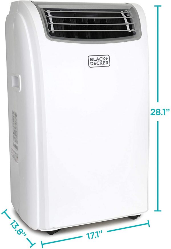 14,000 BTU Portable Air Conditioner with Heat and Remote Control, White - Image 6