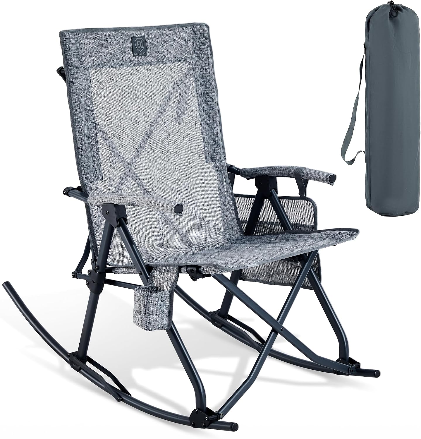 Oversized Folding Rocking Camping Chair, Padded - Image 4