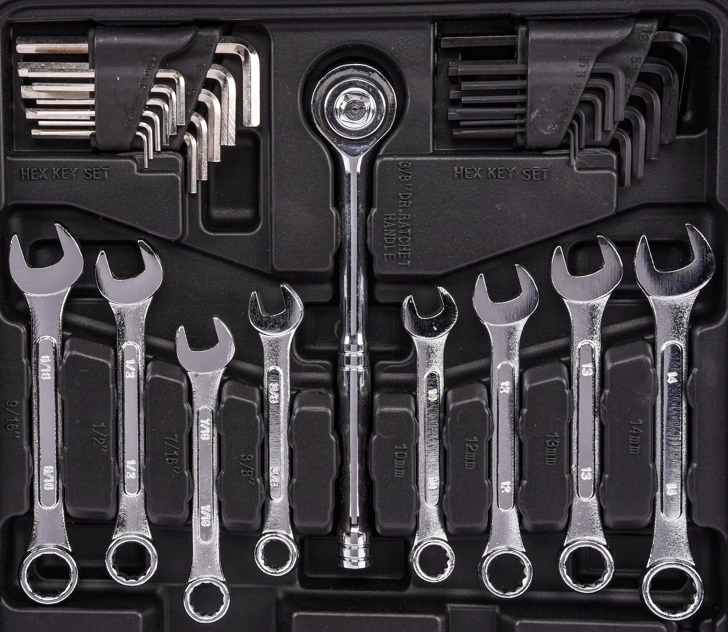 JEGS,12.50 x 24.00 x 3.80" LED Tool Set, 200 Piece - Image 2