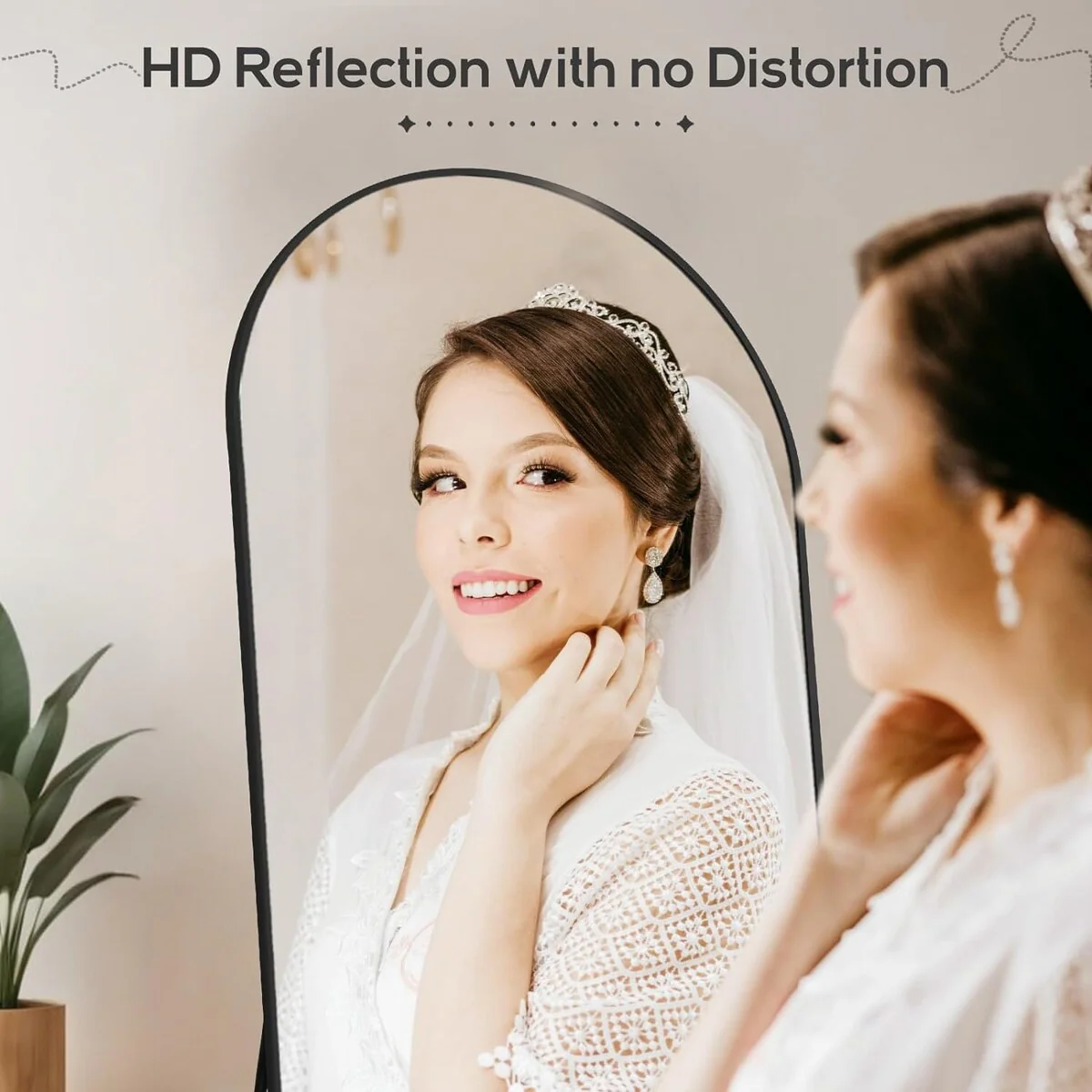 Full Length Mirror with Stand, Aluminum Alloy Frame Full Body Floor Mirror for Bedroom and Cloakroom - Image 24
