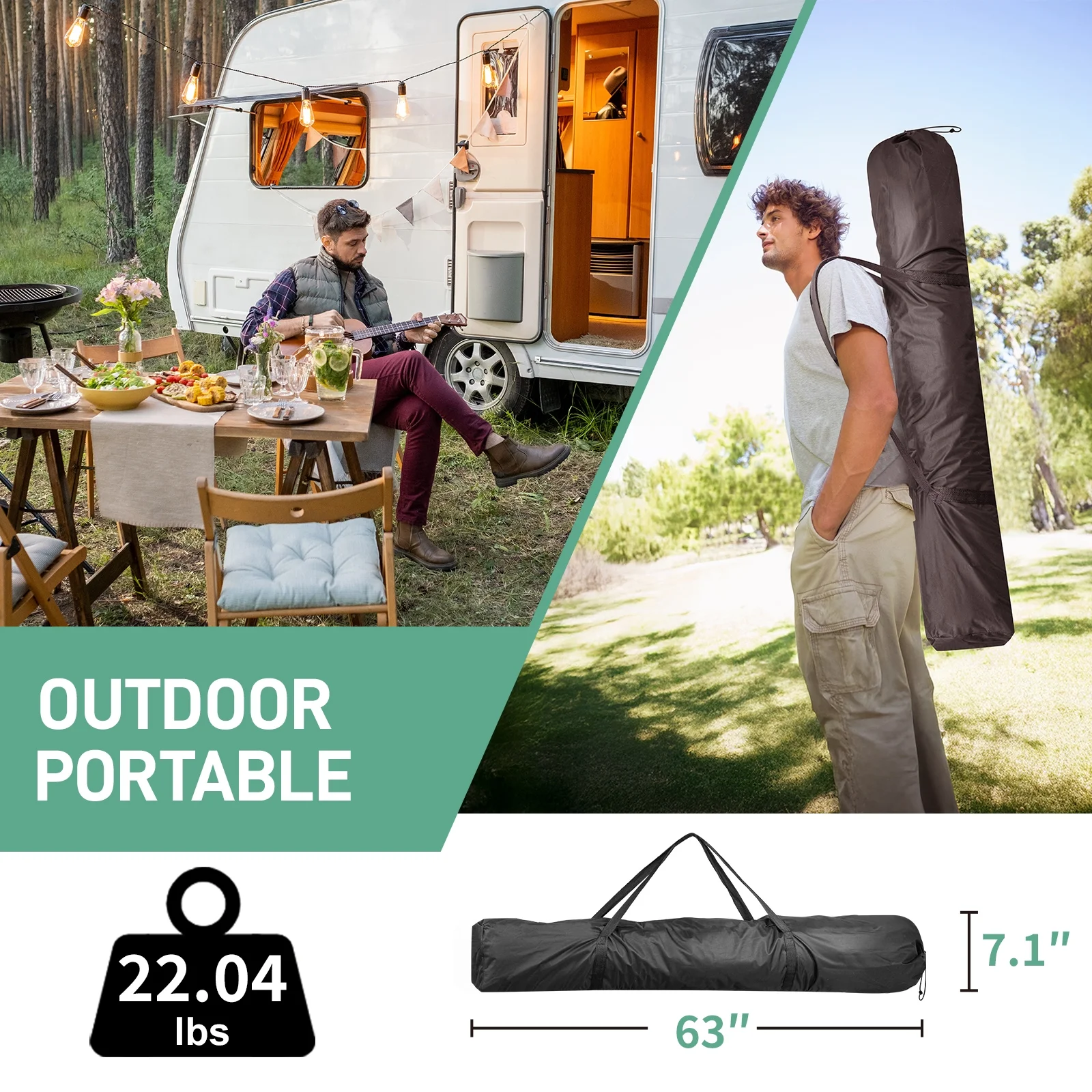 UBesGoo 10 x 10 Ez Pop Up Gazebo Canopy Tent with Mosquito Netting for Patio, Camping and Picnic Includes Carry Bag - Image 9