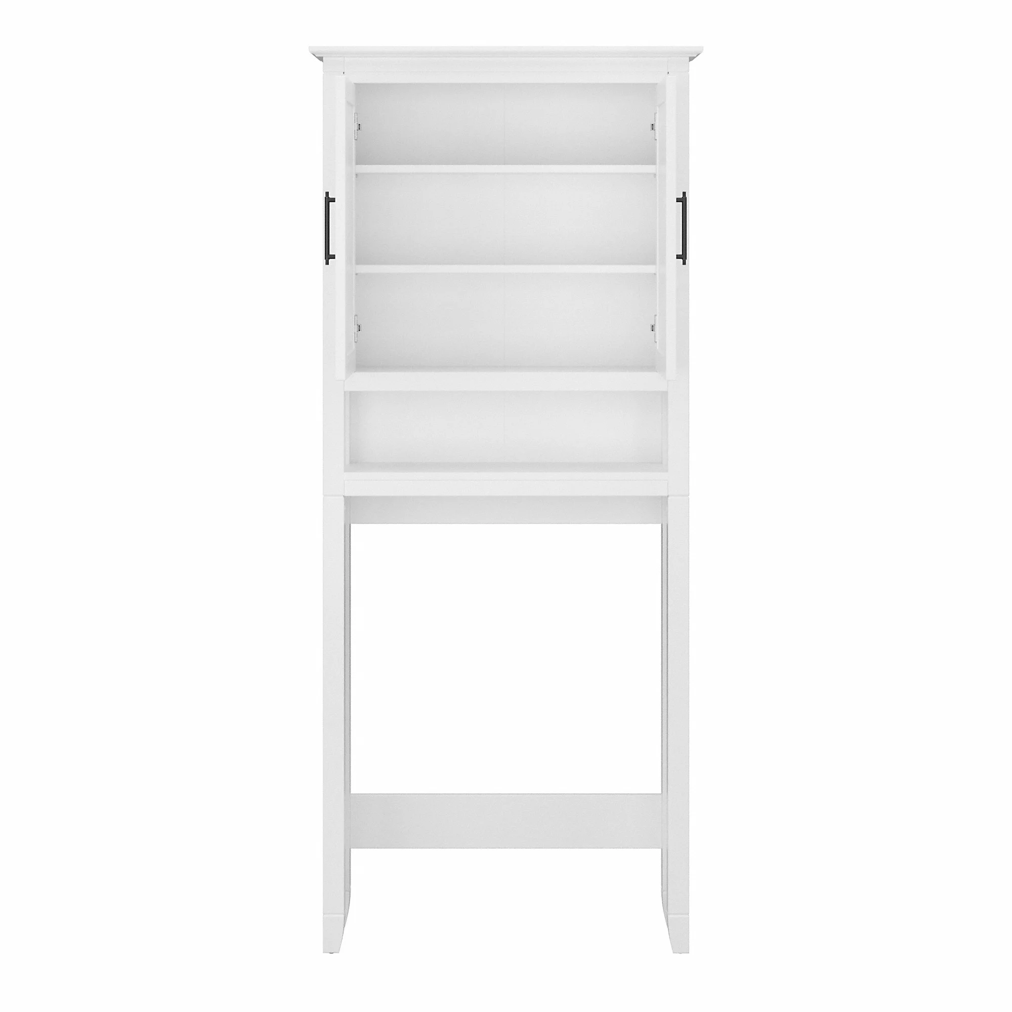 Bush Furniture Key West Over The Toilet Storage Cabinet in Driftwood Gray - Image 11