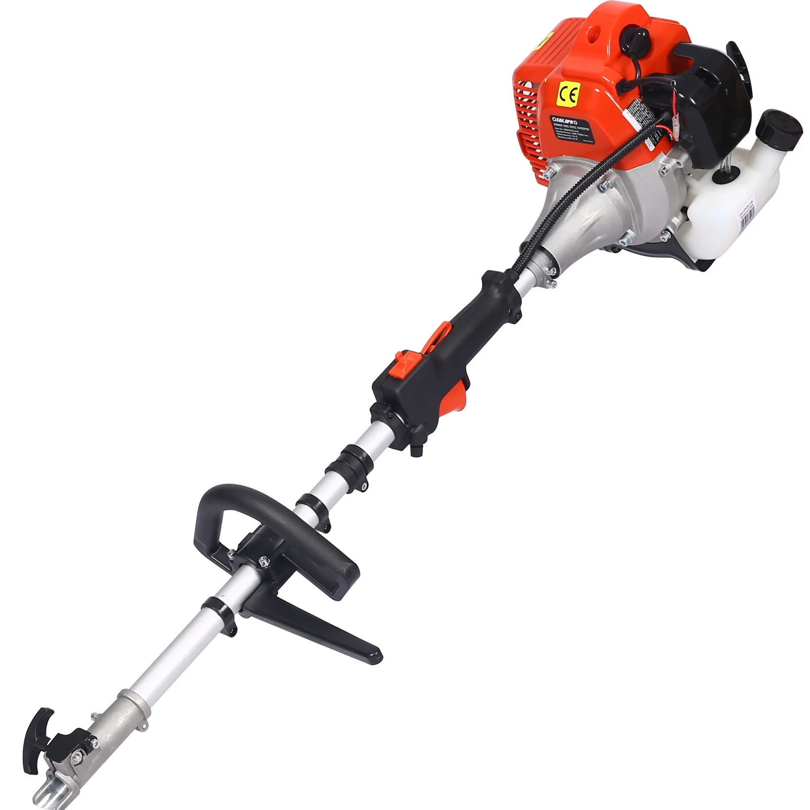 Hand Held Power Broom Sweeper Snow Sweeper GASOLINE Walk Behind Power Shovel Snow Cleaner Outdoor Walk Behind Sweeper, for Dirt Grass Leaves Lawn Debris Artificial Turf & Light Snow Cleaning - Image 13
