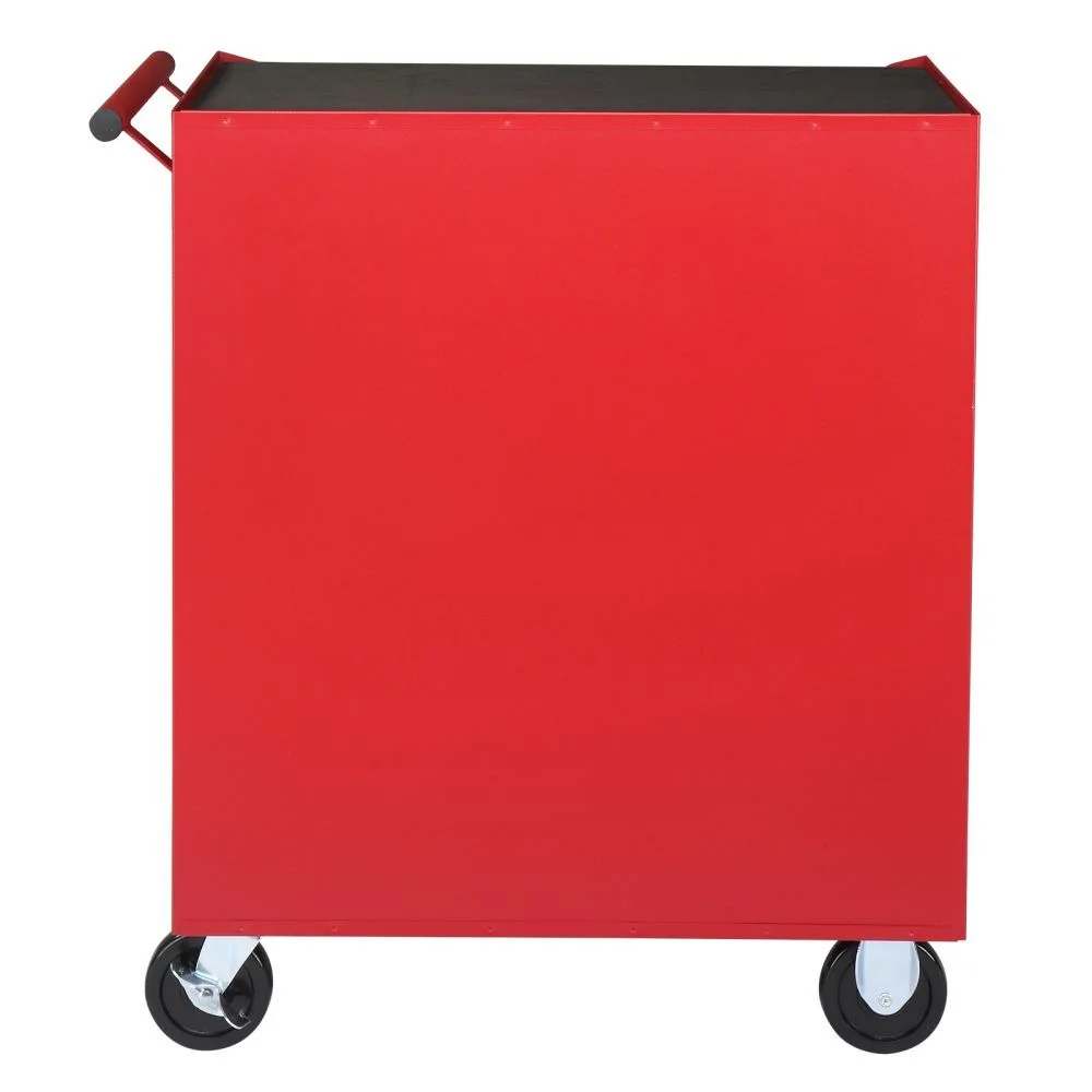 IVV 4-Drawer Rolling Tool Chest w/Lock & Key, Tool Storage Cabinet with Universal Wheels, Anti-Scratch Liners, Tool Organizer Box for Garage, Warehouse & Repair Shop, Red - Image 5