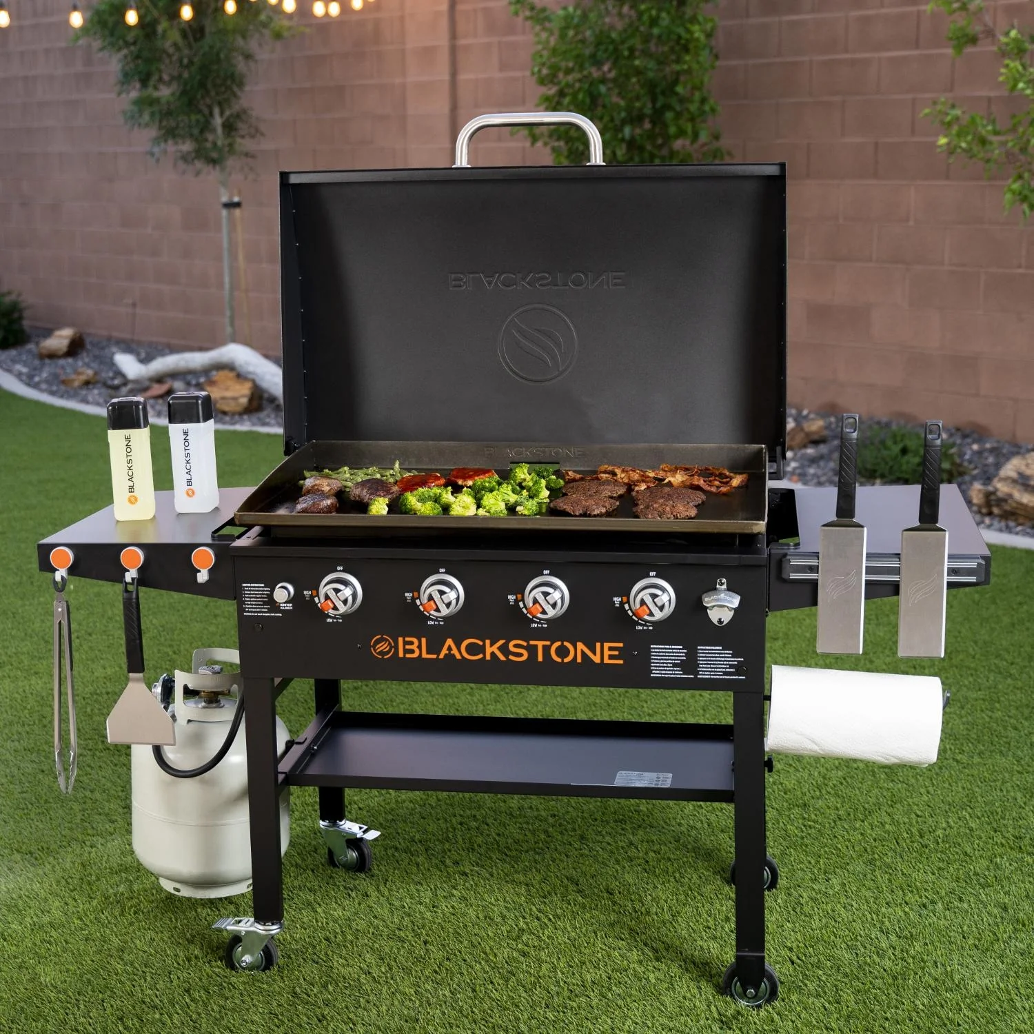 36-Inch Outdoor Griddle Cooking Station with Hood - Image 2