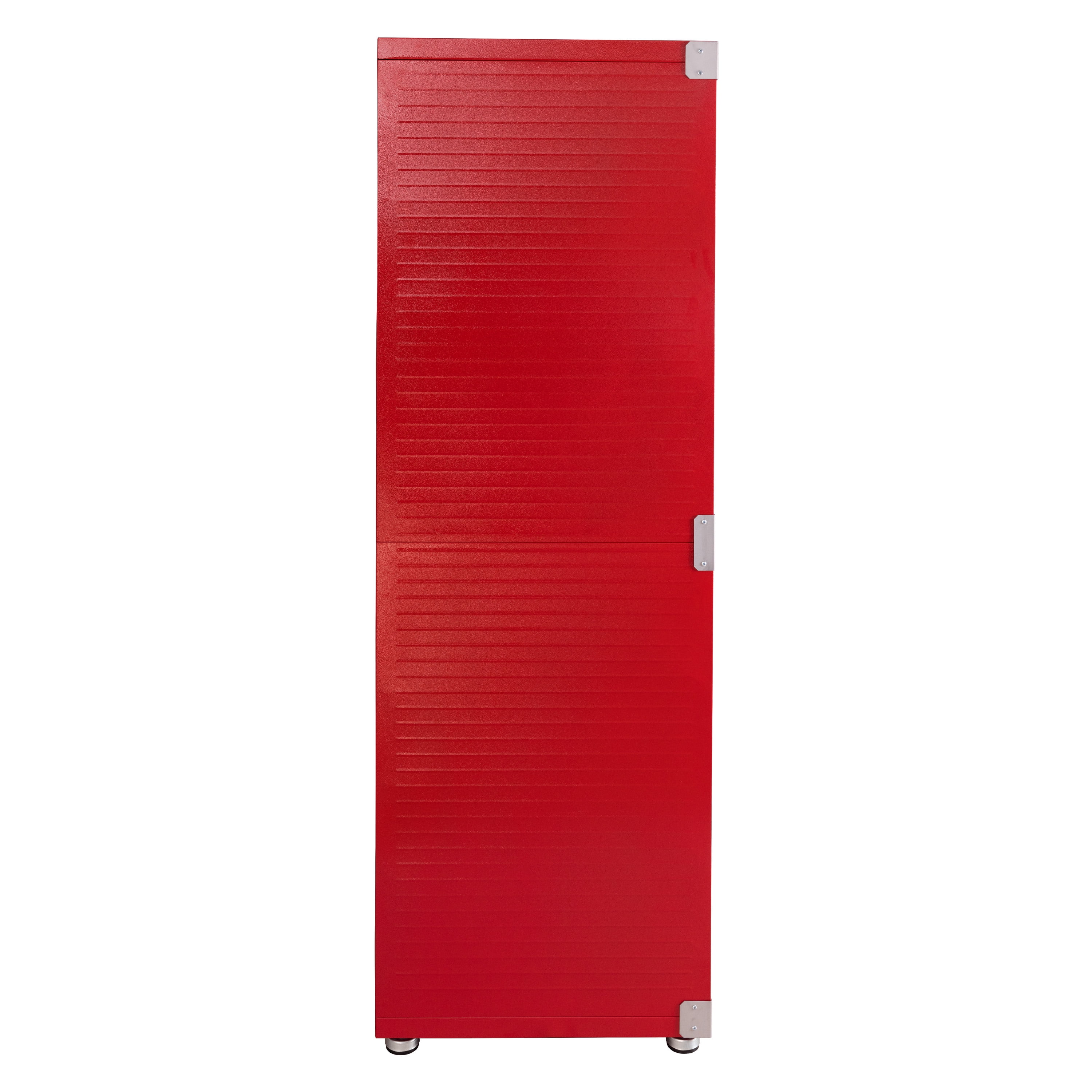 Seville Classics UltraHD? Heavy Steel Lockable Organizer Locker Storage Cabinet, 48" W x 24" D, Red - Image 10