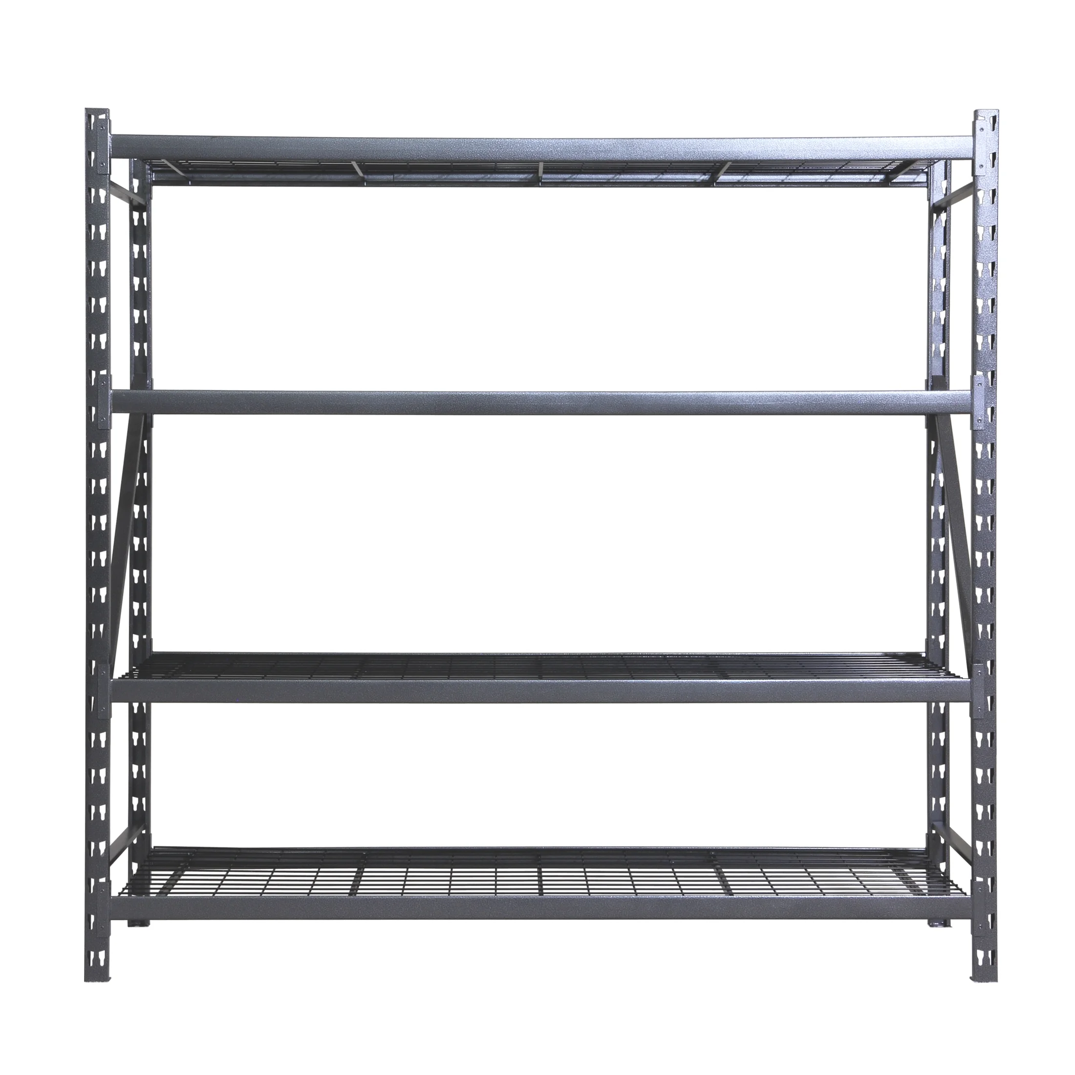 Stronghold Garage Gear by Shin Crest Steel 4-Tier Storage Rack 72"H x 24"D x 77"W, 1000lb per shelf - Image 2