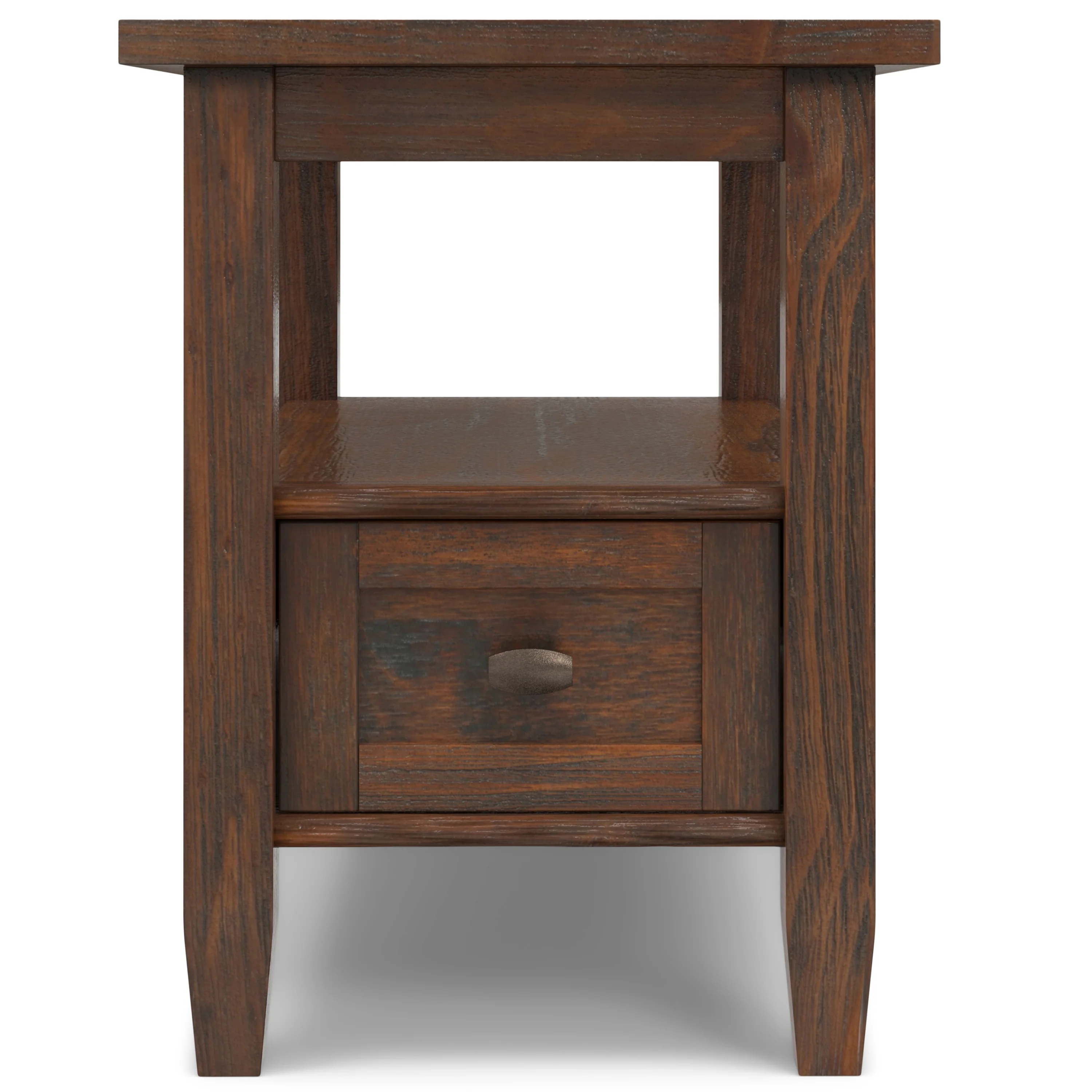 14" Wide Solid Wood Narrow Side Table, Rectangle Transitional Style Accent Table - Image 30