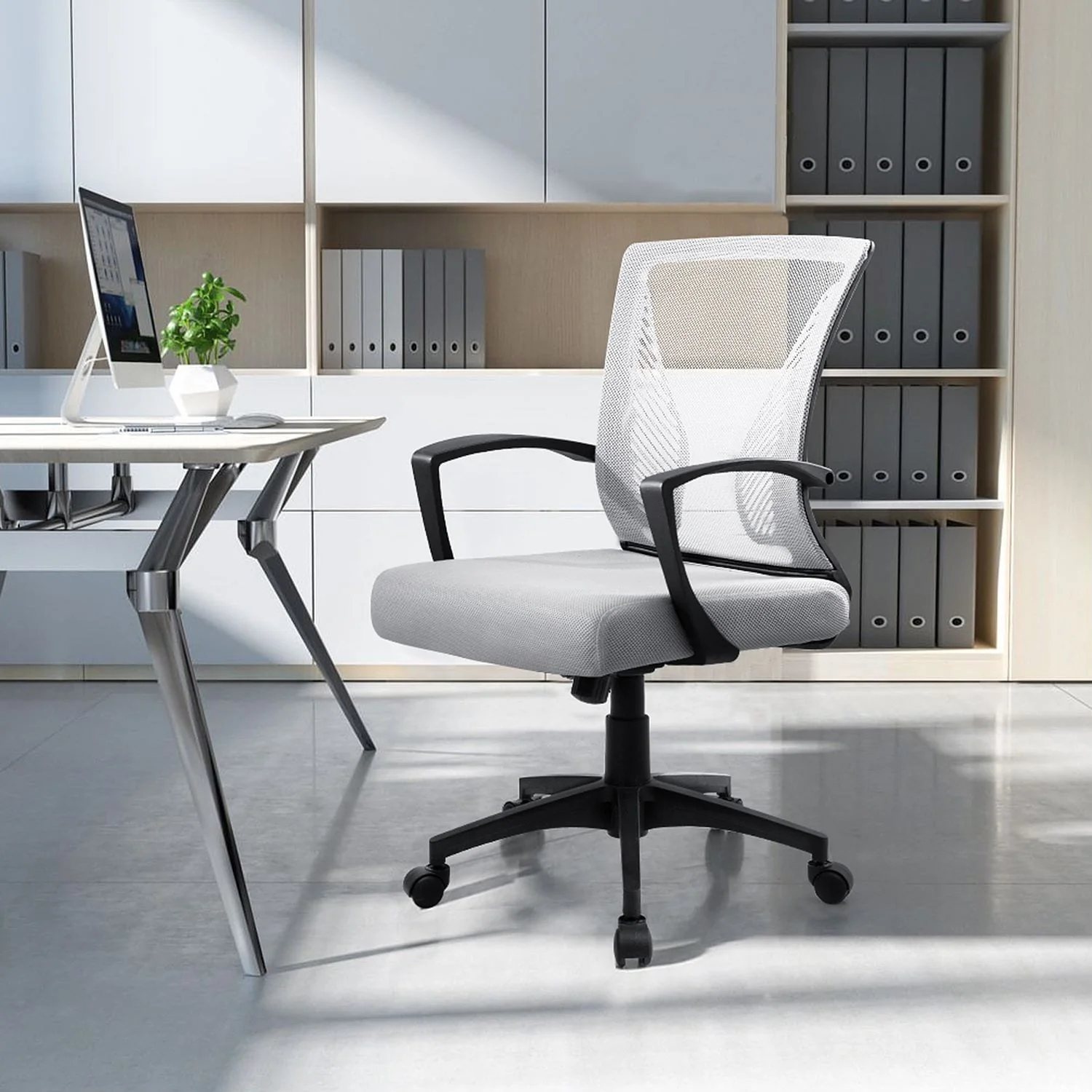 Ergonomic Mesh Office Chair with Lumbar Support, Breathable Computer Desk Chair - Image 42