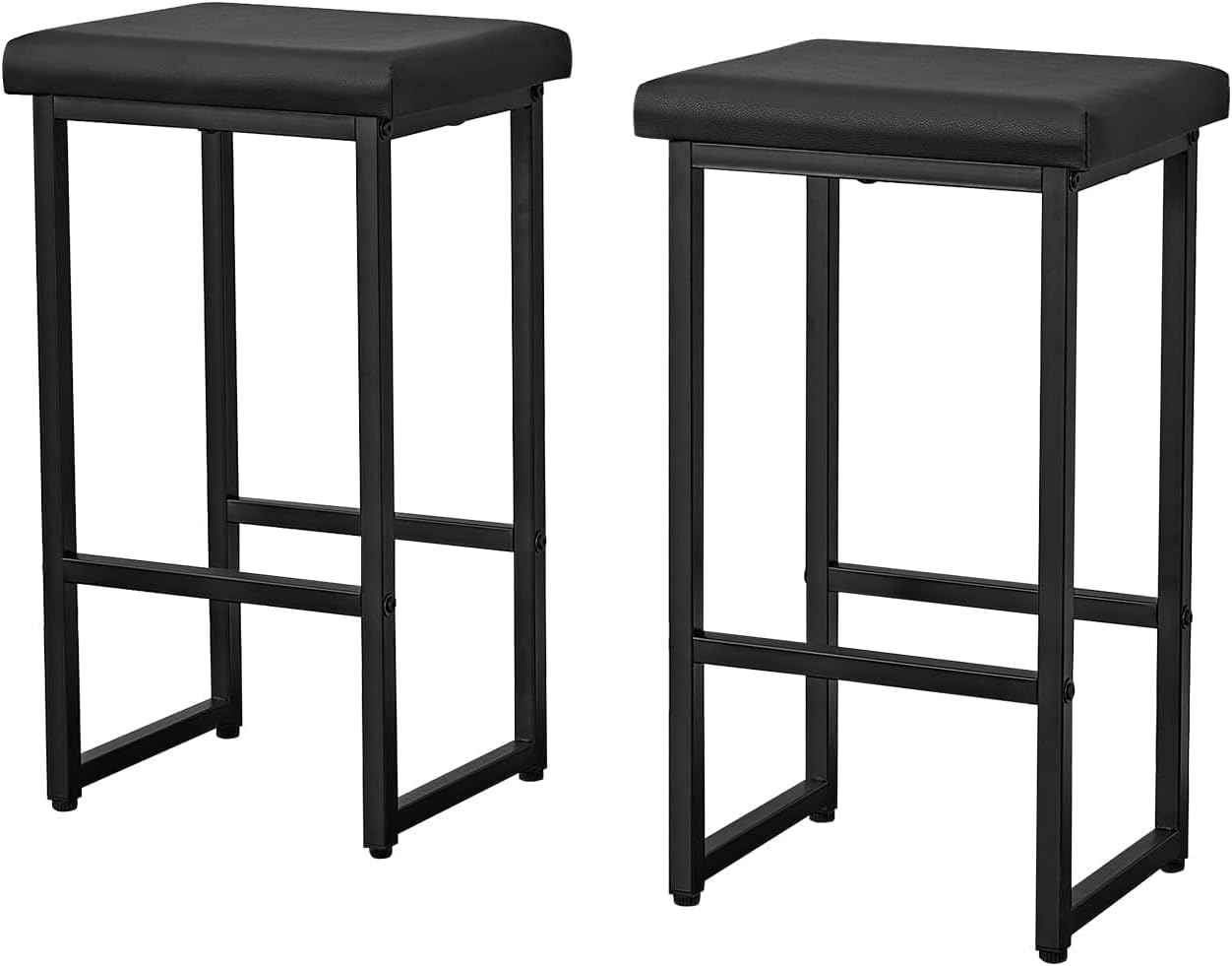 3 Piece Dining Table Set, Kitchen Bar Table with Two Stools, Storage Shelves, Wood Counter Height Table Top with Sew Kerf Finish for Dining Room, Home - Image 5
