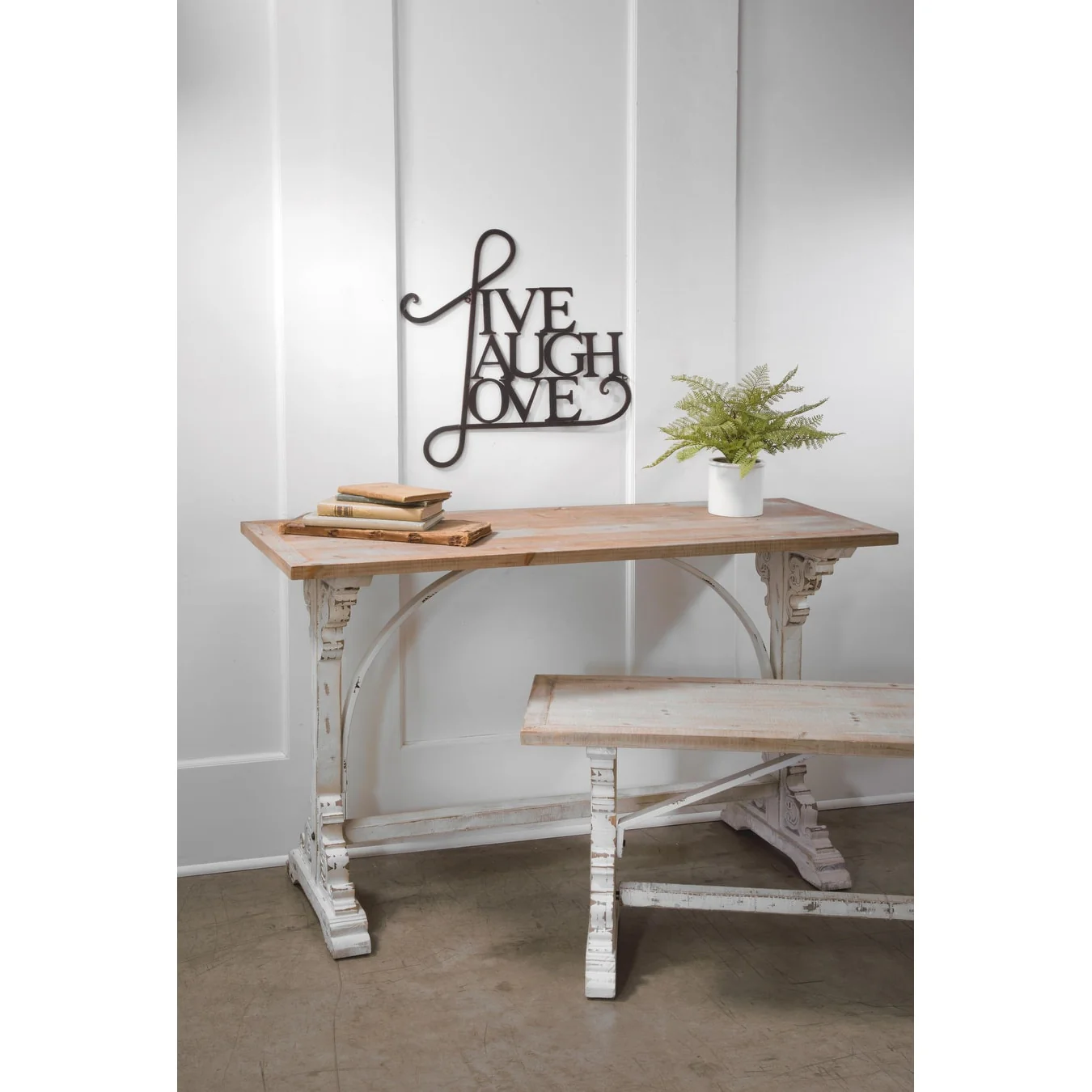 Live Laugh Love Wall Decor, Inspirational Metal Wall Art Sign for Living Room, Bedroom and Home Decoration - Image 3