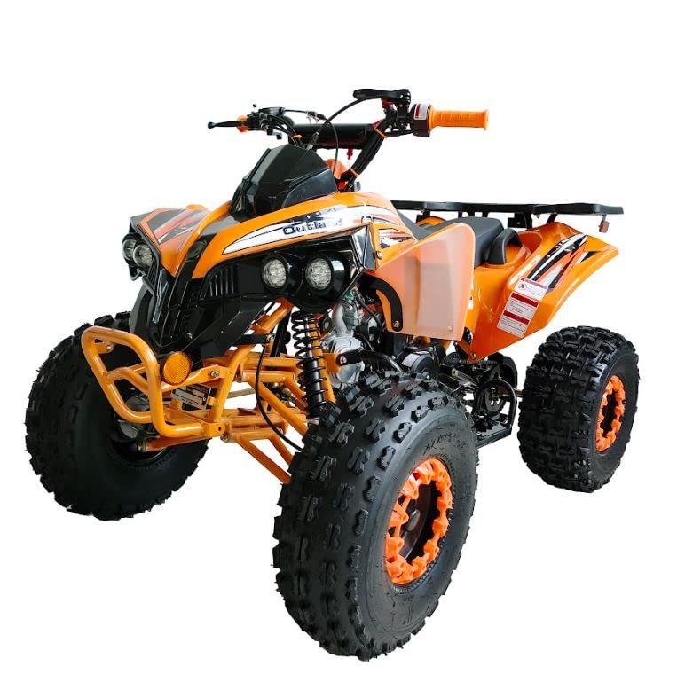 Upgraded 125cc ATV Sports Quad Youth Utility Style 125cc Fully Automatic with Reverse Gas 4 Wheeler Outlander ATVs Quads Big 19/18 inches Tires (Red) - Image 6