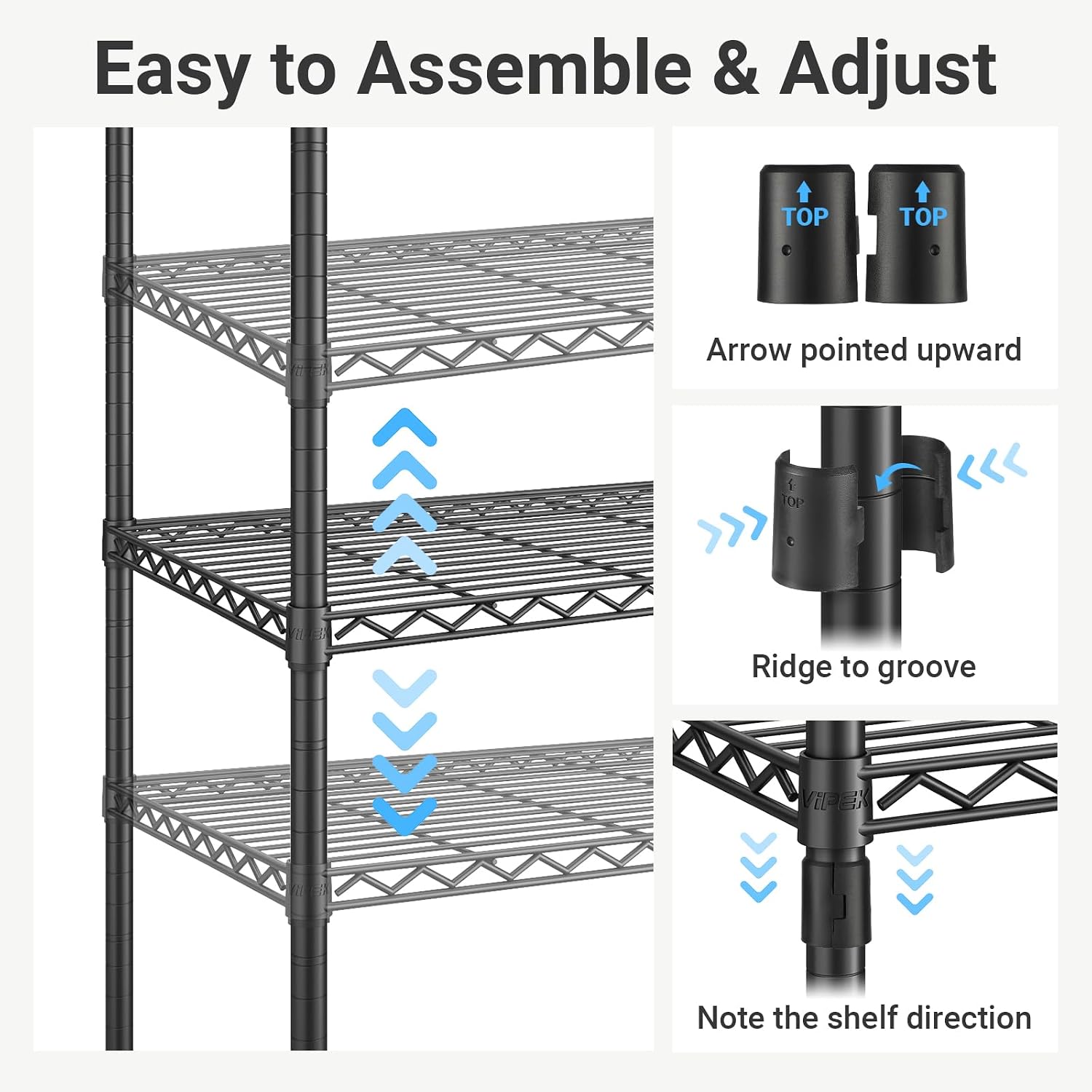 V5C SE Covered Garment Rack Heavy Duty Clothes Rack with Cover and Adjustable Shelves, Freestanding Portable Closet Racks Clothes Storage Wardrobe Closets, Black Clothing Racks with Grey Cover - Image 9