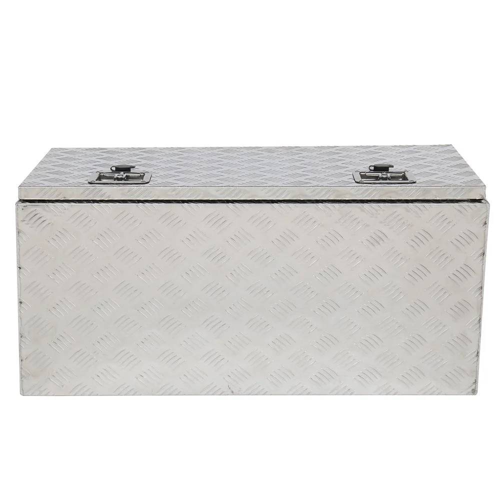 GZXS 36" Aluminum Storage Box Truck Underbody Toolbox Trailer RV Tool Heavy Duty Aluminum Tool RV ATV Trailer Storage Boxes W/Locks Keys Silver (36" x 18" x 17") - Image 7