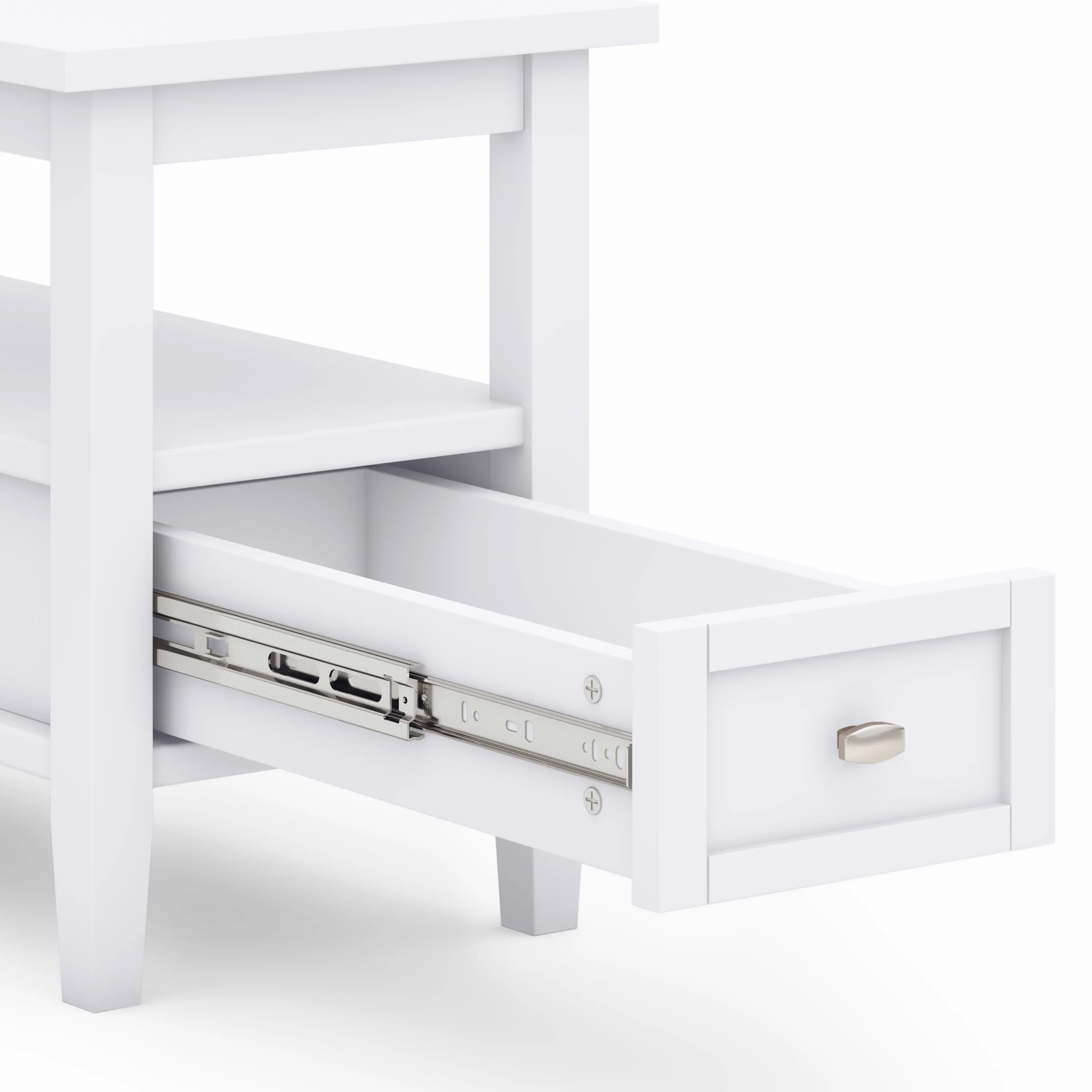 14" Wide Solid Wood Narrow Side Table, Rectangle Transitional Style Accent Table - Image 20