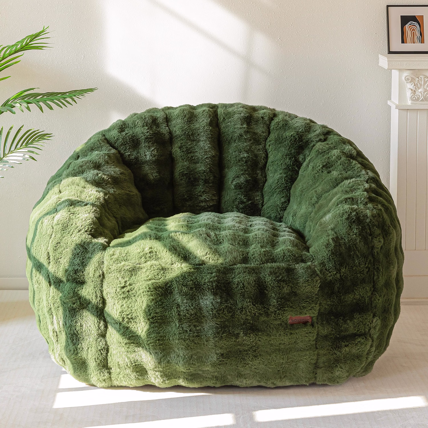 Giant Bean Bag Chair for Adults, Oversized Shell Shape Bean Bag