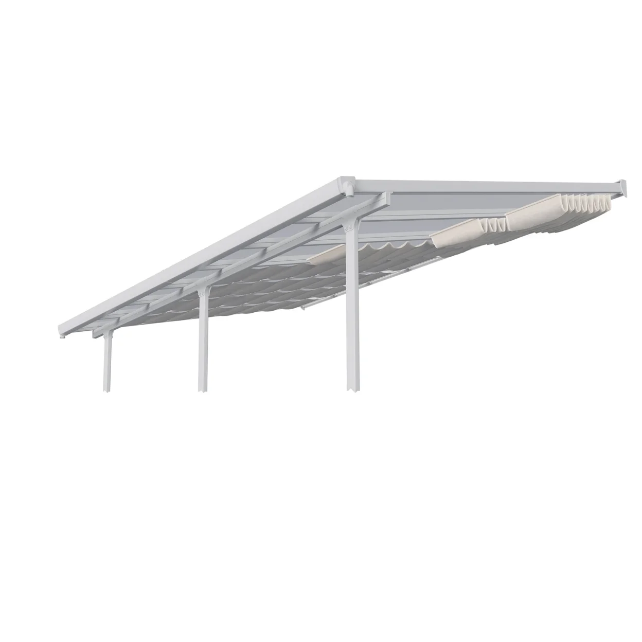 Palram - Canopia Patio Cover Blinds 10' x 10' - White for Feria 10', Olympia, Sierra 10' and Sanremo 10' - Image 22