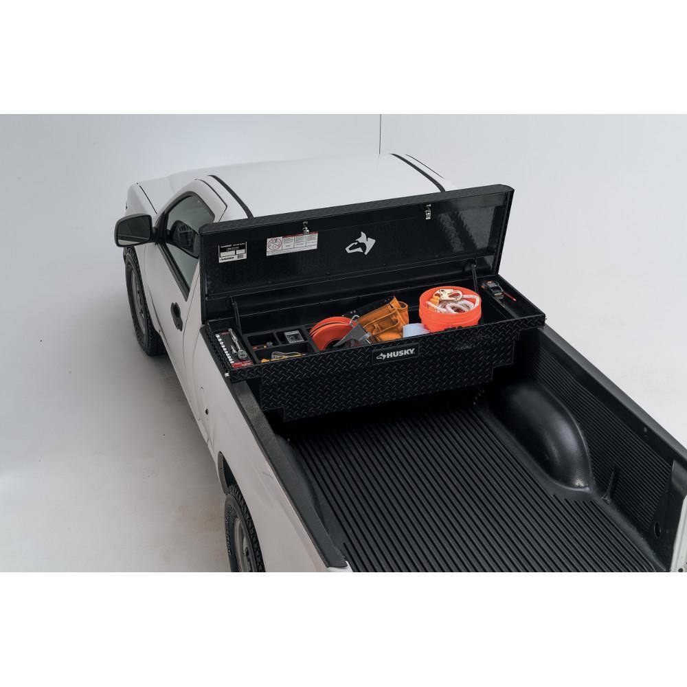 61.86 Matte Black Aluminum Low Profile Truck Box for Mid-Size Trucks - Image 3