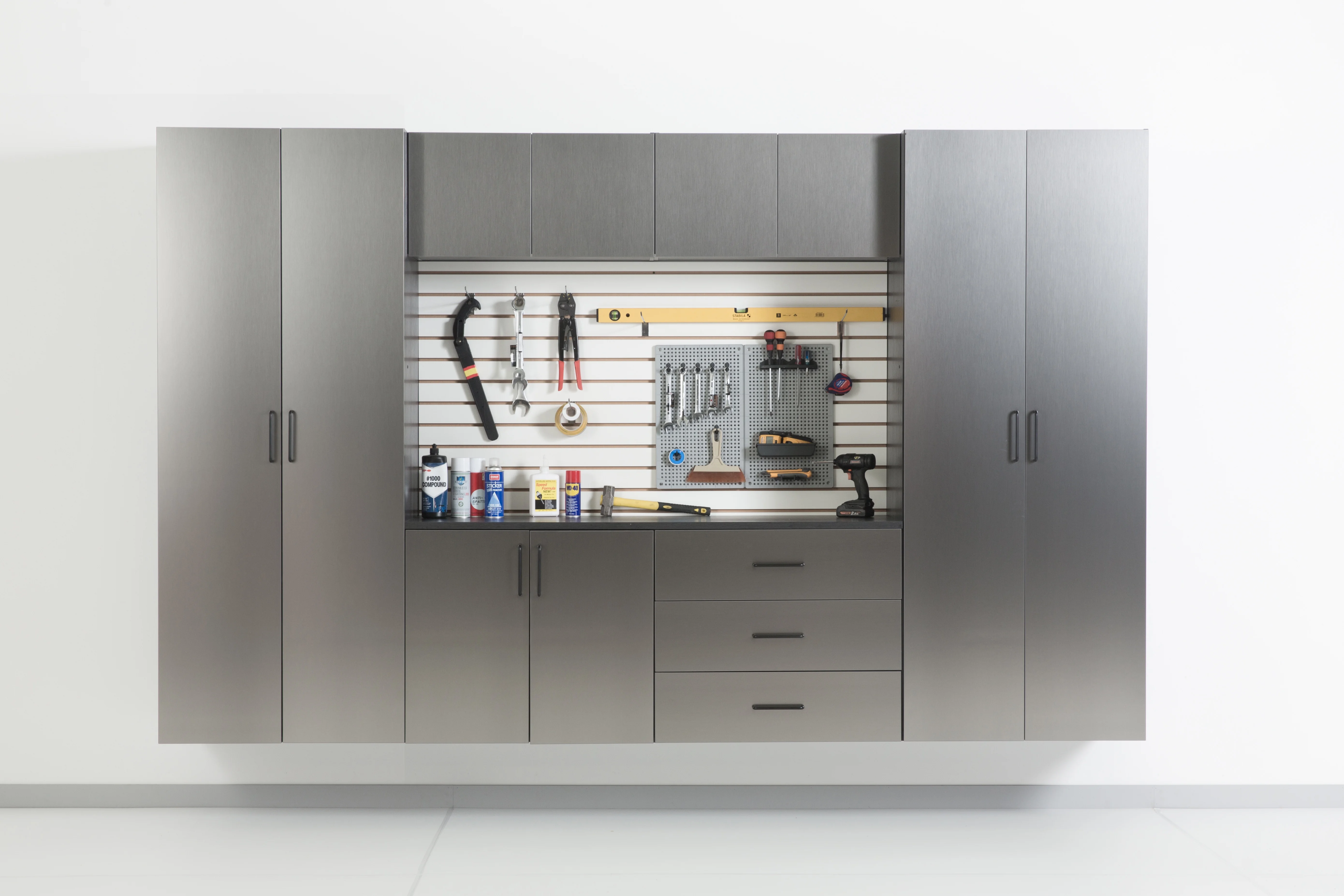 Astro Series 32 in. W x 28 in. H x 20 in. D Metal Wall Mounted Base Door Storage Cabinet - Image 5