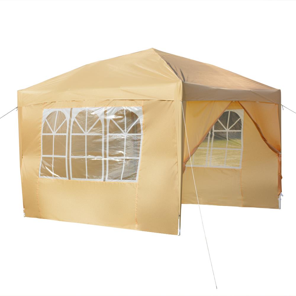 SalonMore Ez Pop Up Canopy Tent Outdoor Folding Patio Gazebo Shade 10'x10' Yellow - Image 8