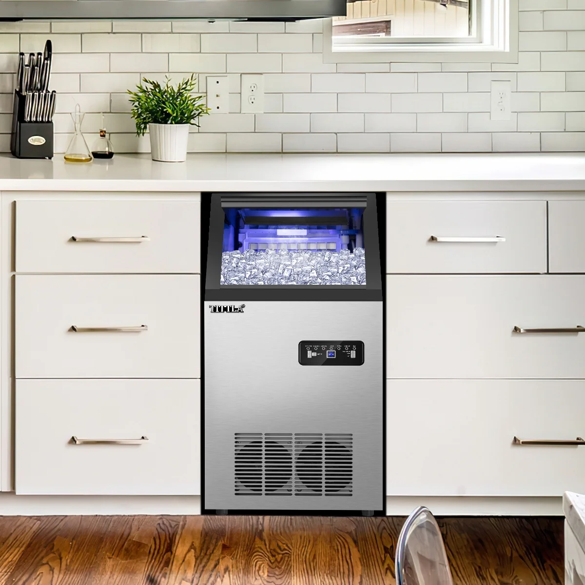 Tittla Commercial Ice Maker 88Lbs/24H,Ice Machine with 11 lbs Storage,36 Cubes in 15-25 mins - Image 15