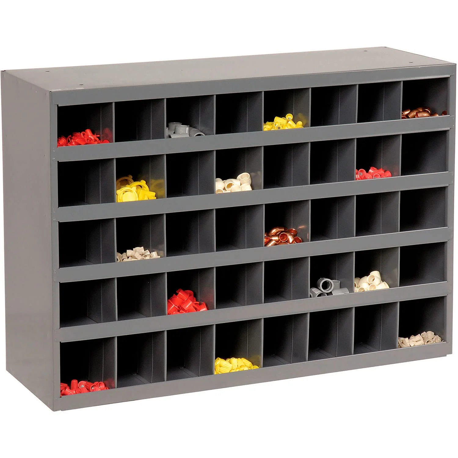 Durham 359-95 12 in. Steel 40 Opening Bin for Small Part Storage, Gray - Image 3