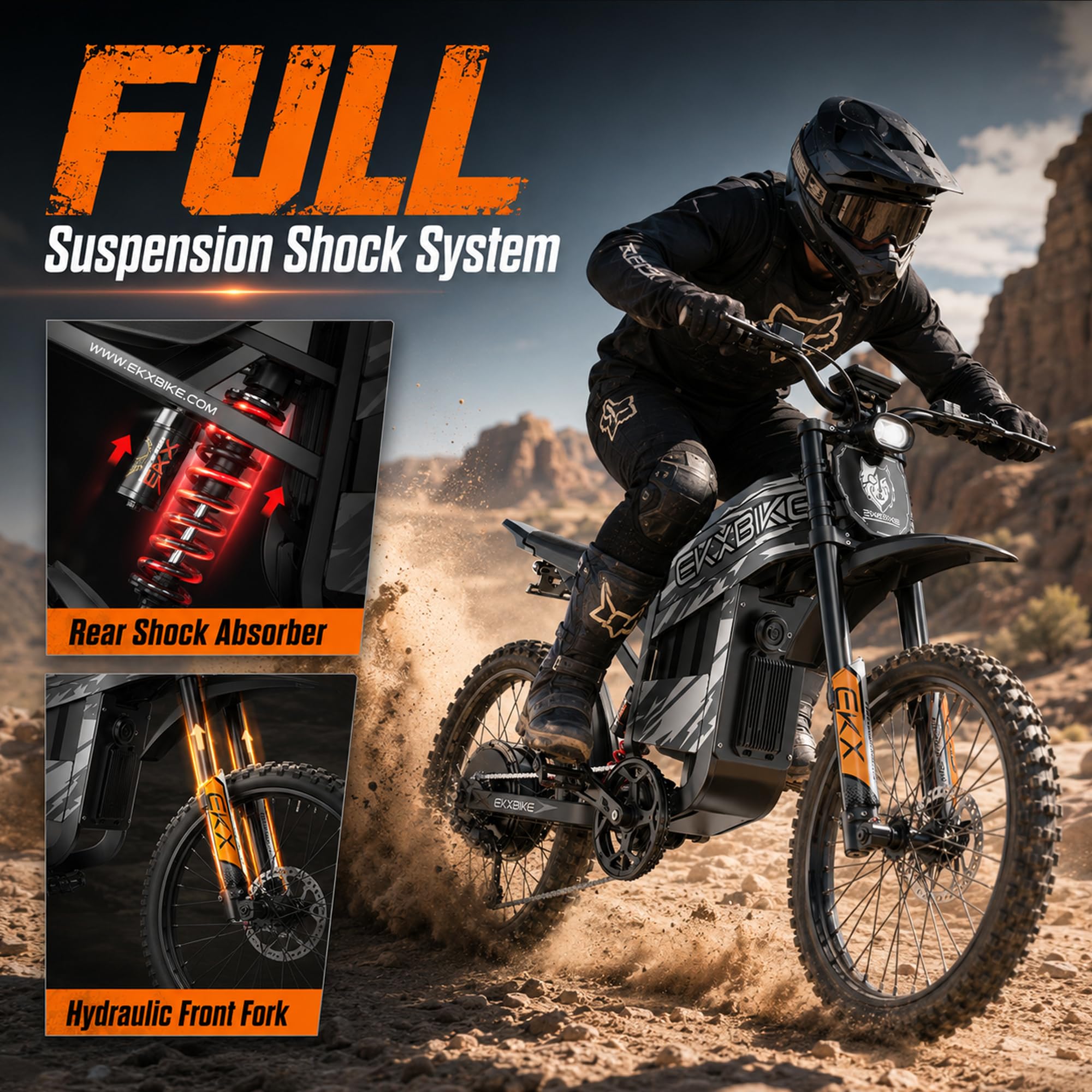 7000W/8000W 60MPH Electric Dirt Bike for Adult Electric Motorcycle - Image 7