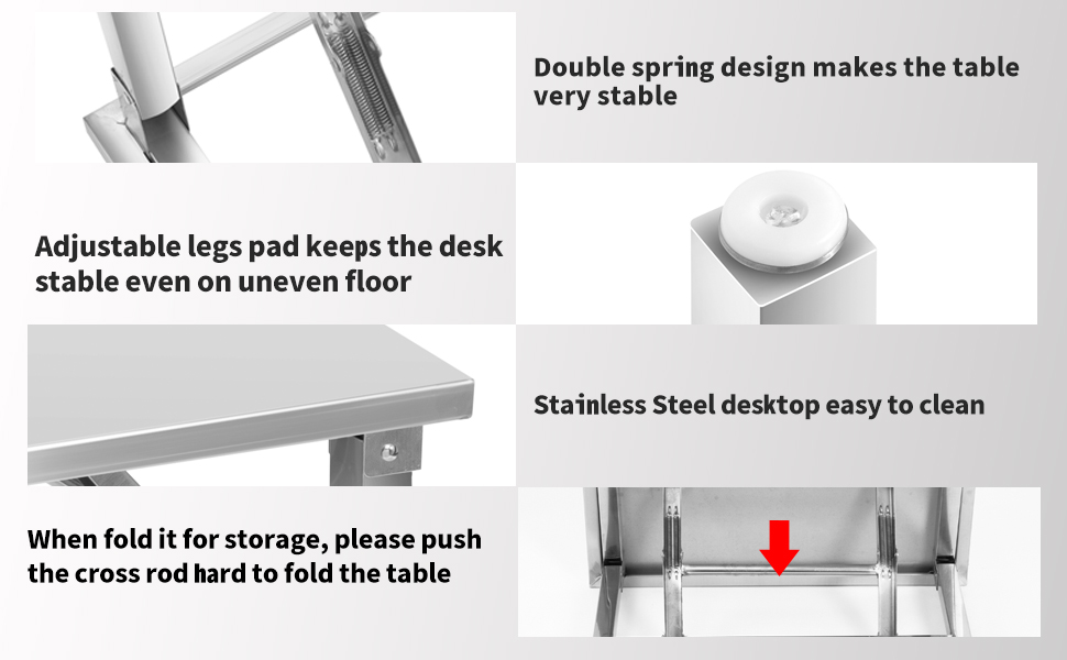Stainless Steel Folding Table