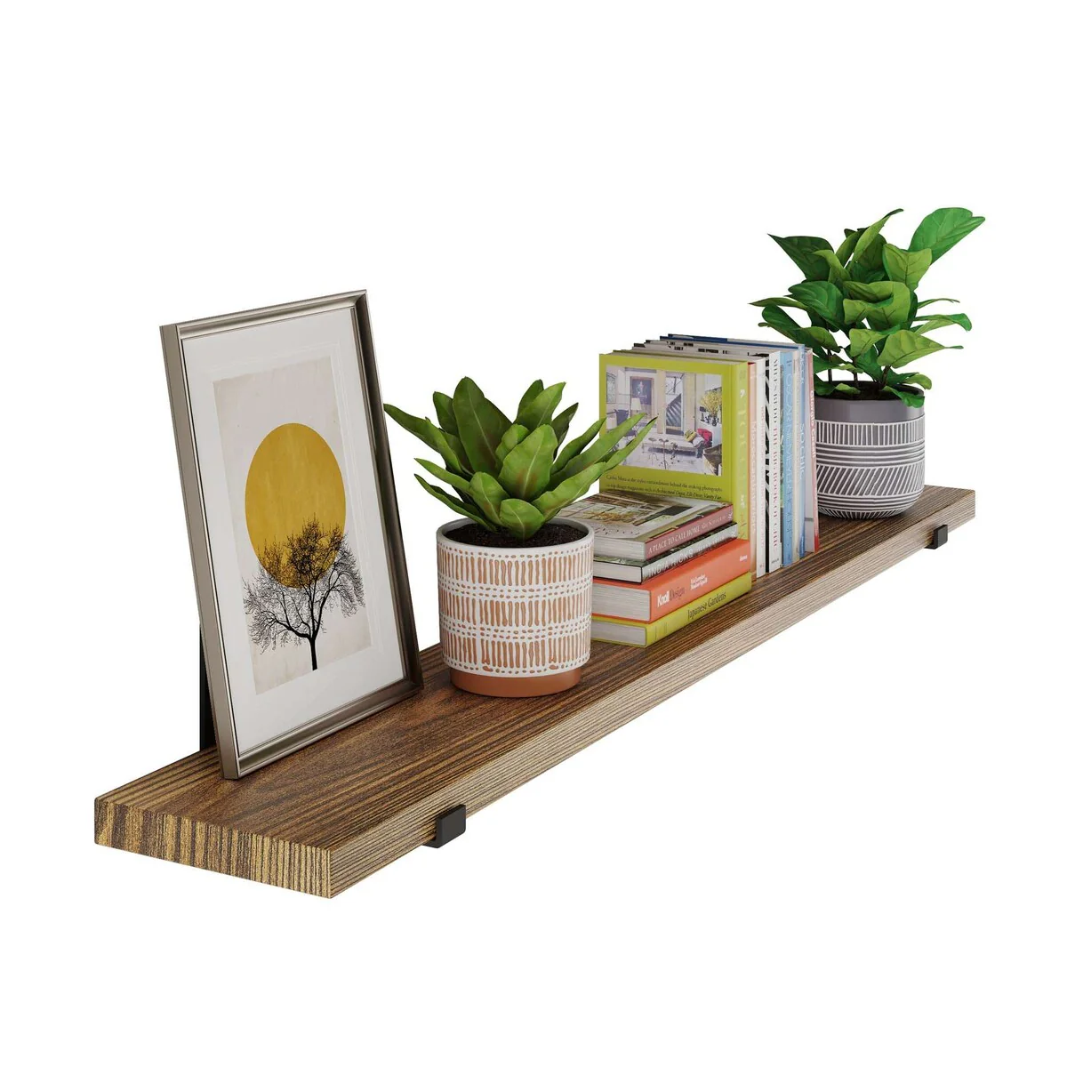 60 Inch Floating Wall Shelf, 9.25" Deep Wall Mounted Storage Shelf for Living Room, Bedroom and Home Decor - Image 10
