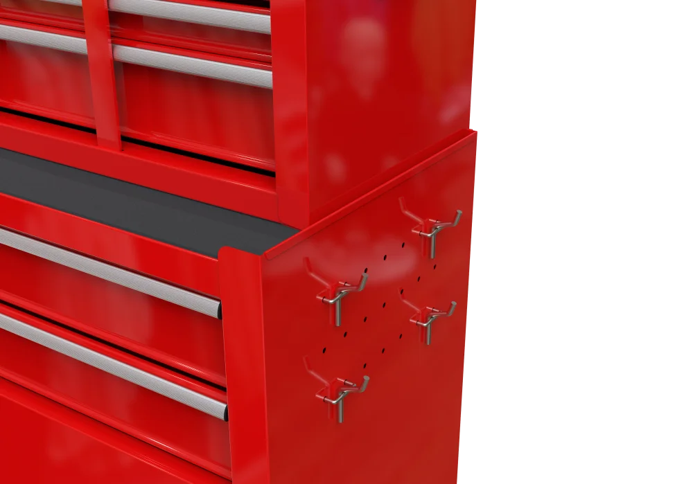 8-Drawer Rolling Tool Chest with Wheels, Removable Tool Box with Locking System, Tool Box Organizer with Hooks, Large Capacity Garage Storage Cabinet for Warehouse, Garage, Repair Shop, Orange - Image 19