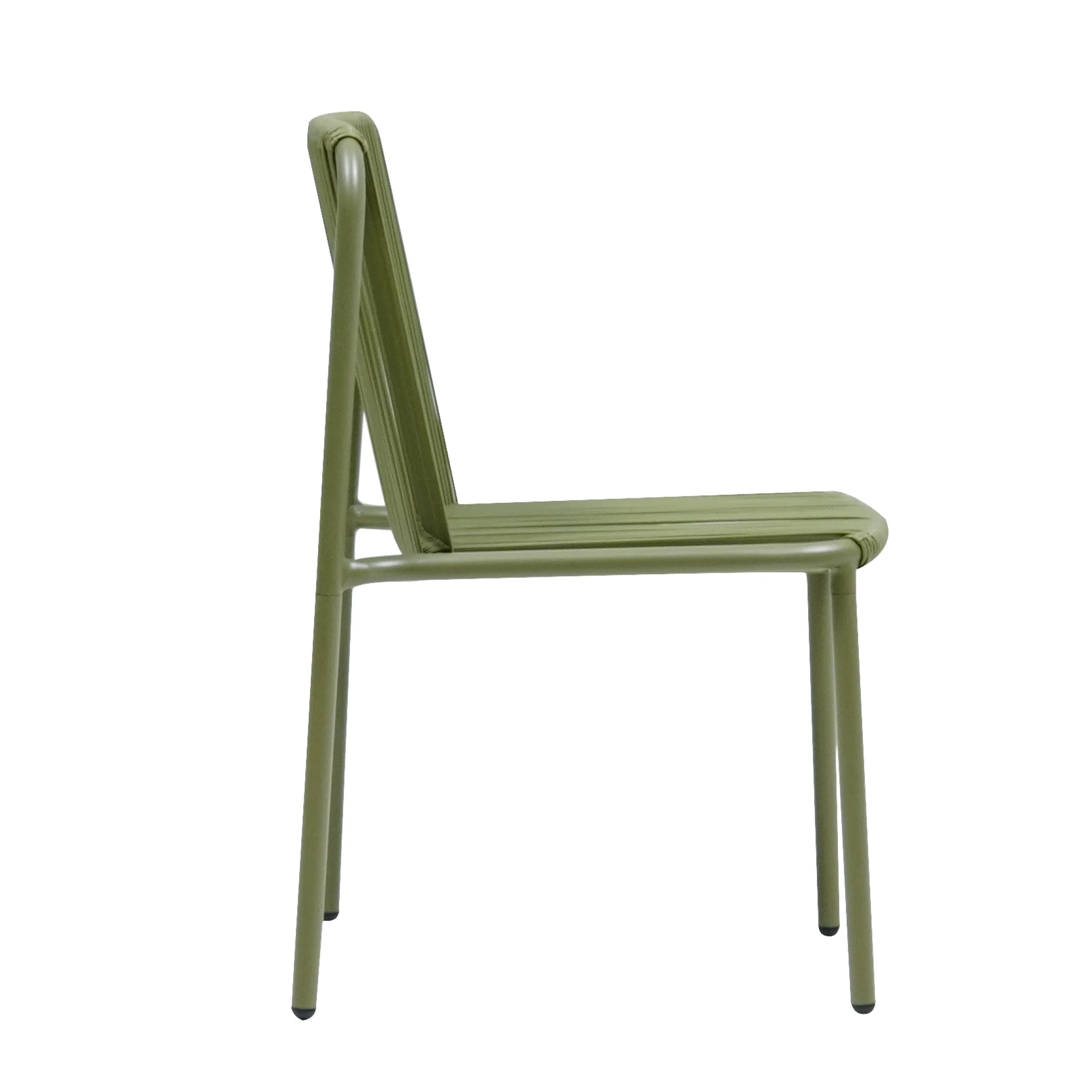 Christopher Knight Home Modern Rattan Patio Dining Chairs, Metal Frame, Green, Set of 2 - Image 9