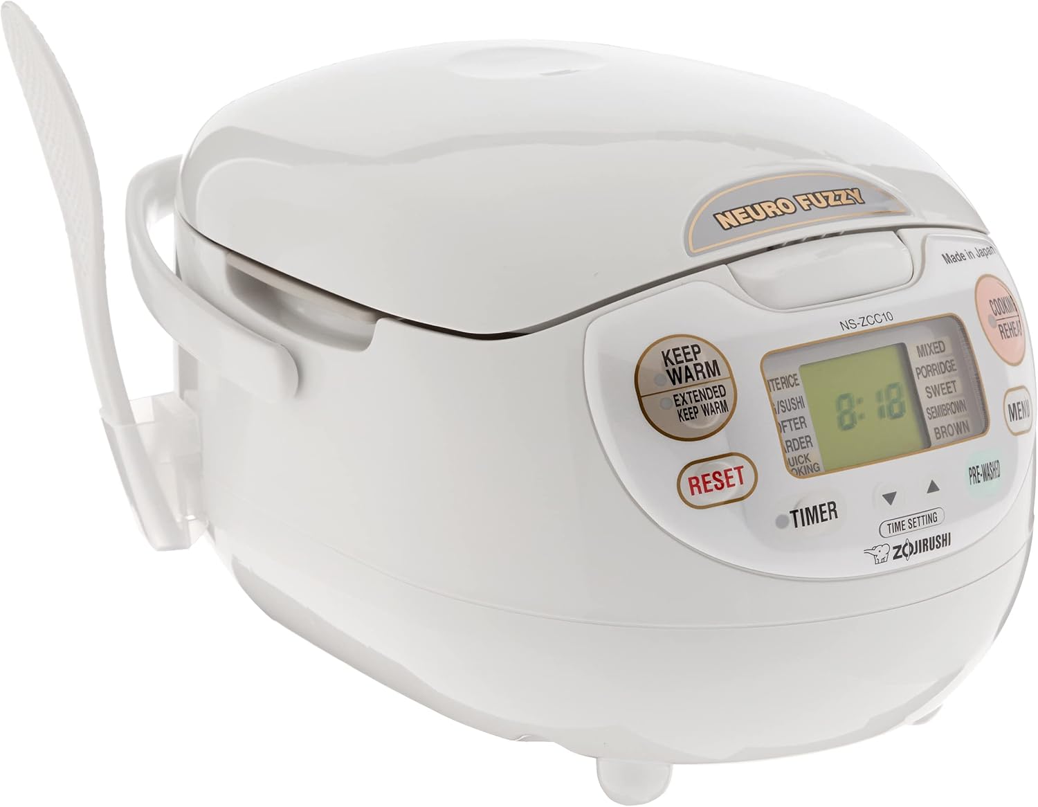 NS ZCC10 Neuro Fuzzy Rice Cooker and Warmer (White)