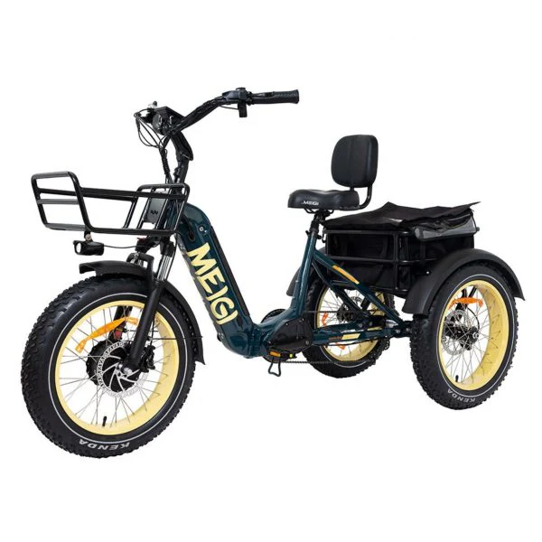 20 48V/14AH 750W Foldable Fat Tire Electric Trike, 330LBS - Image 3