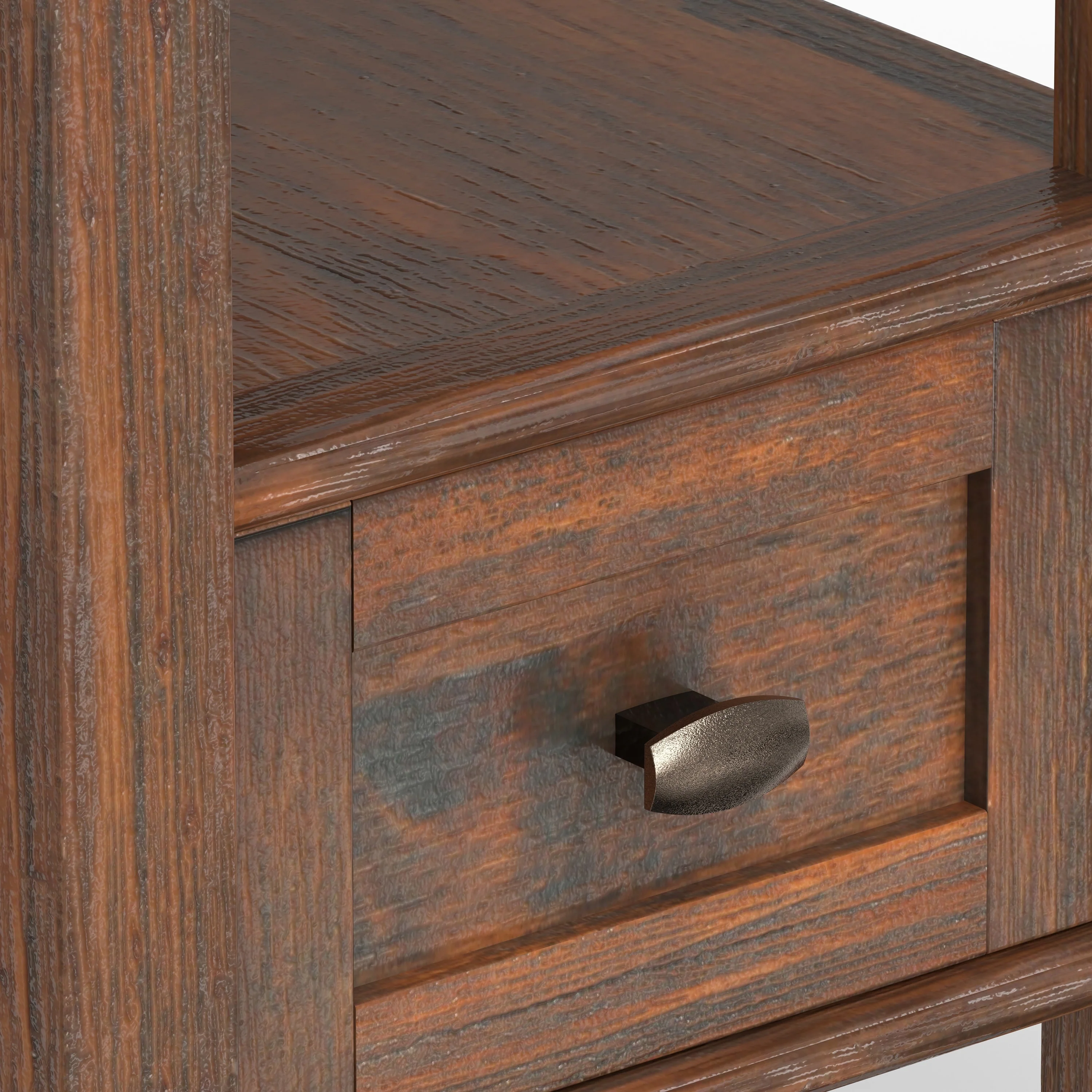 14" Wide Solid Wood Narrow Side Table, Rectangle Transitional Style Accent Table - Image 29