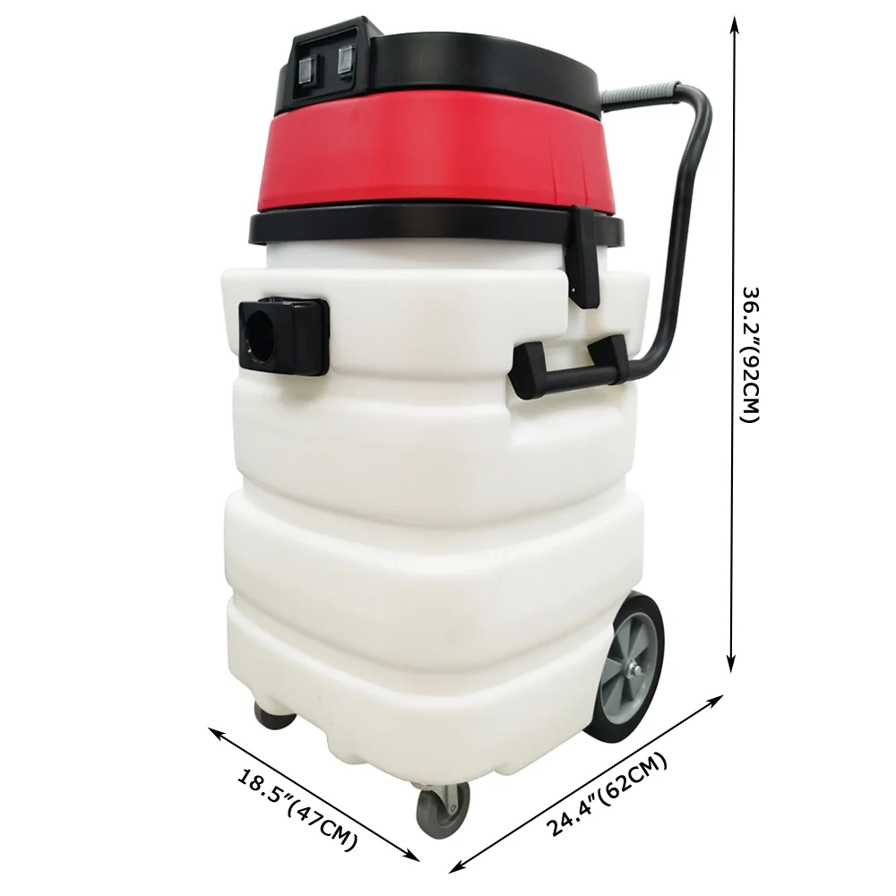 Techtongda 24 Gallon Industrial Wet and Dry Vacuum Cleaner Commercial Water Suction Machine 2-motors - Image 8