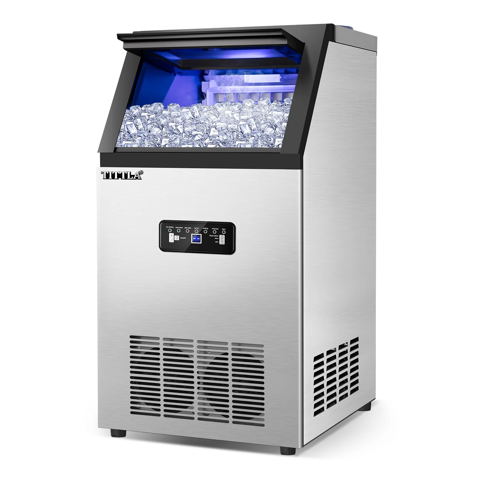 Tittla Commercial Ice Maker 88Lbs/24H,Ice Machine with 11 lbs Storage,36 Cubes in 15-25 mins - Image 19